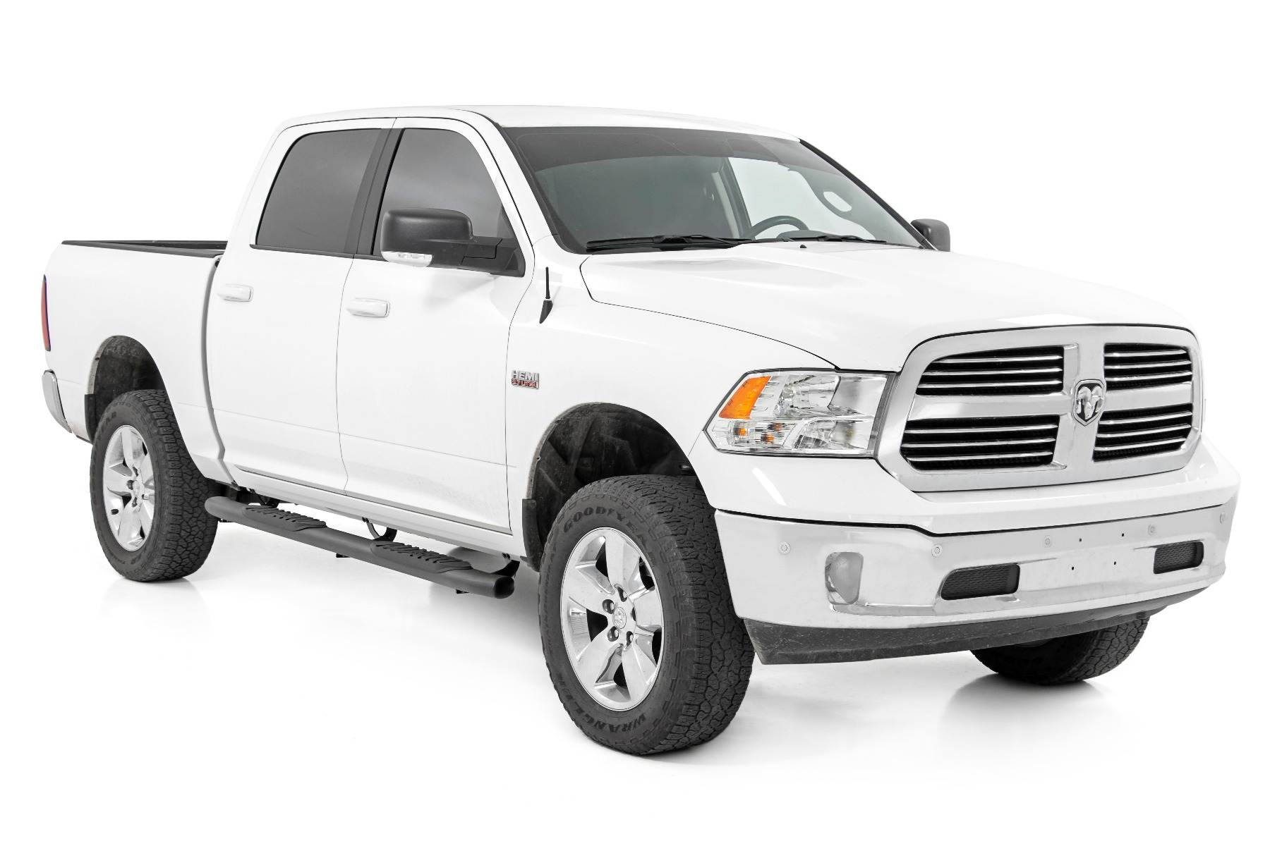 Rough Country Black Oval Steps for 09-18 Ram 1500 /19-22 Classic - 21003 Fits select: 2009-2012 DODGE RAM 1500, 2021-2023 RAM 2500