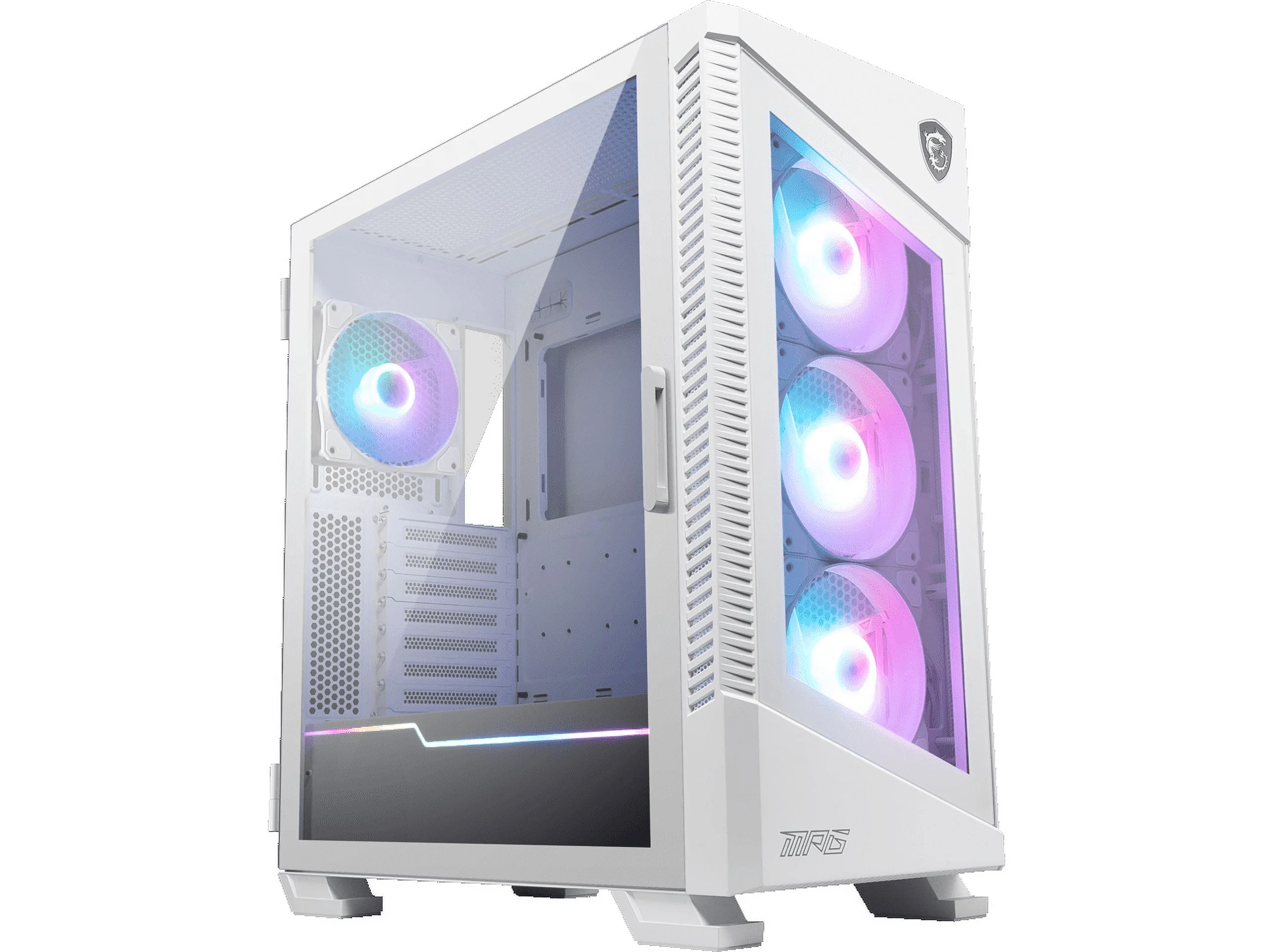 MSI MPG VELOX 100R White SPCC Steel / Laminated Tempered Glass ATX Mid Tower Computer Case