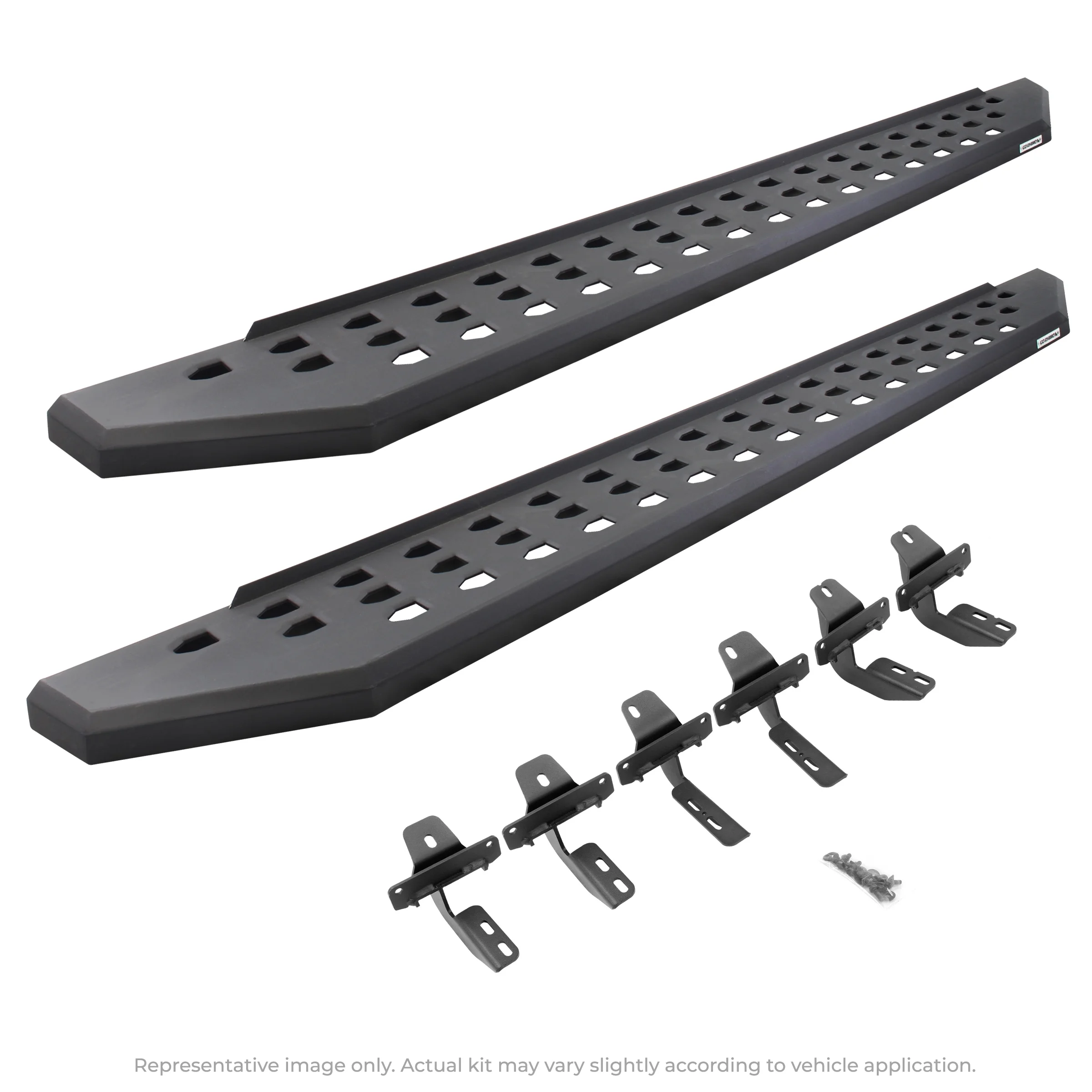 Go Rhino 69036880PC RB20 Running Boards with Mounting Brackets Kit For Ford 19-24 Ranger (Crew Cab Pickup)