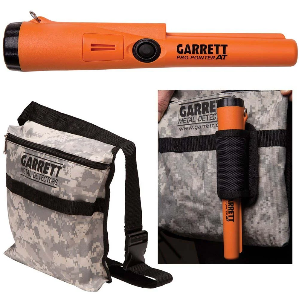 Garrett Pro Pointer AT Metal Detector Waterproof ProPointer with Garrett Camo Pouch