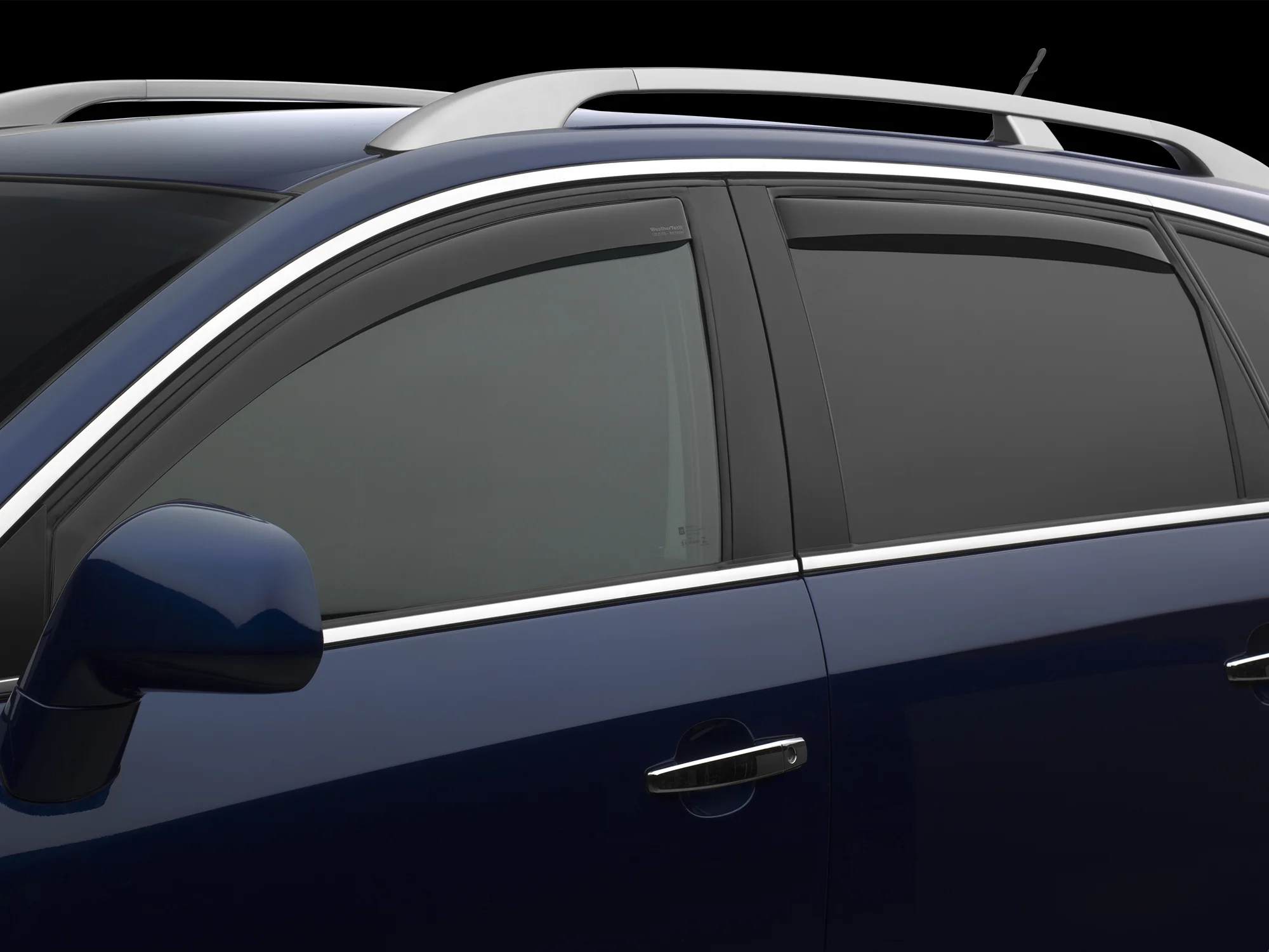 WeatherTech Custom Fit Side Window Deflectors compatible with 2019-2023 Ford Ranger - Front & Rear Set, Dark Tint
