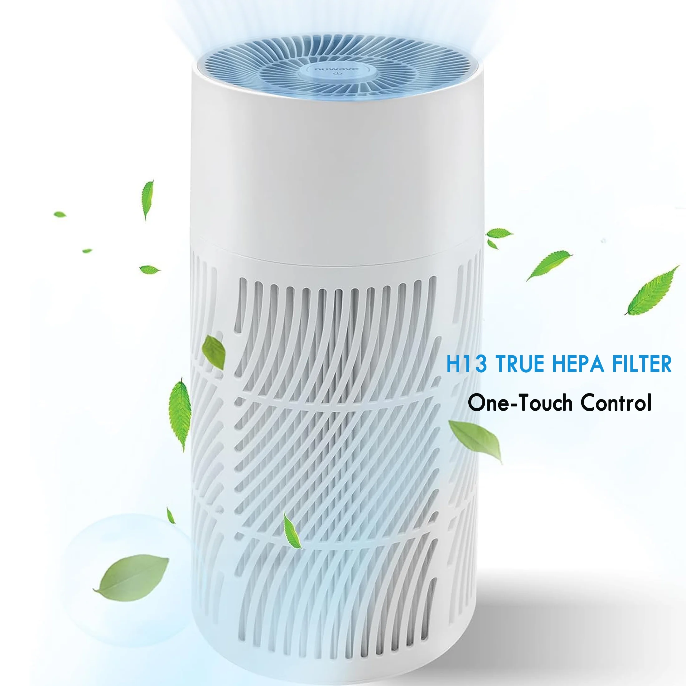 NuWave Oxypure Air Purifier For Home, 3XL H13 HEPA Filter for Home Bedroom, 17 DB 360° Air Cleaner Quiet for Bedroom Office Room, Energy Star, Large