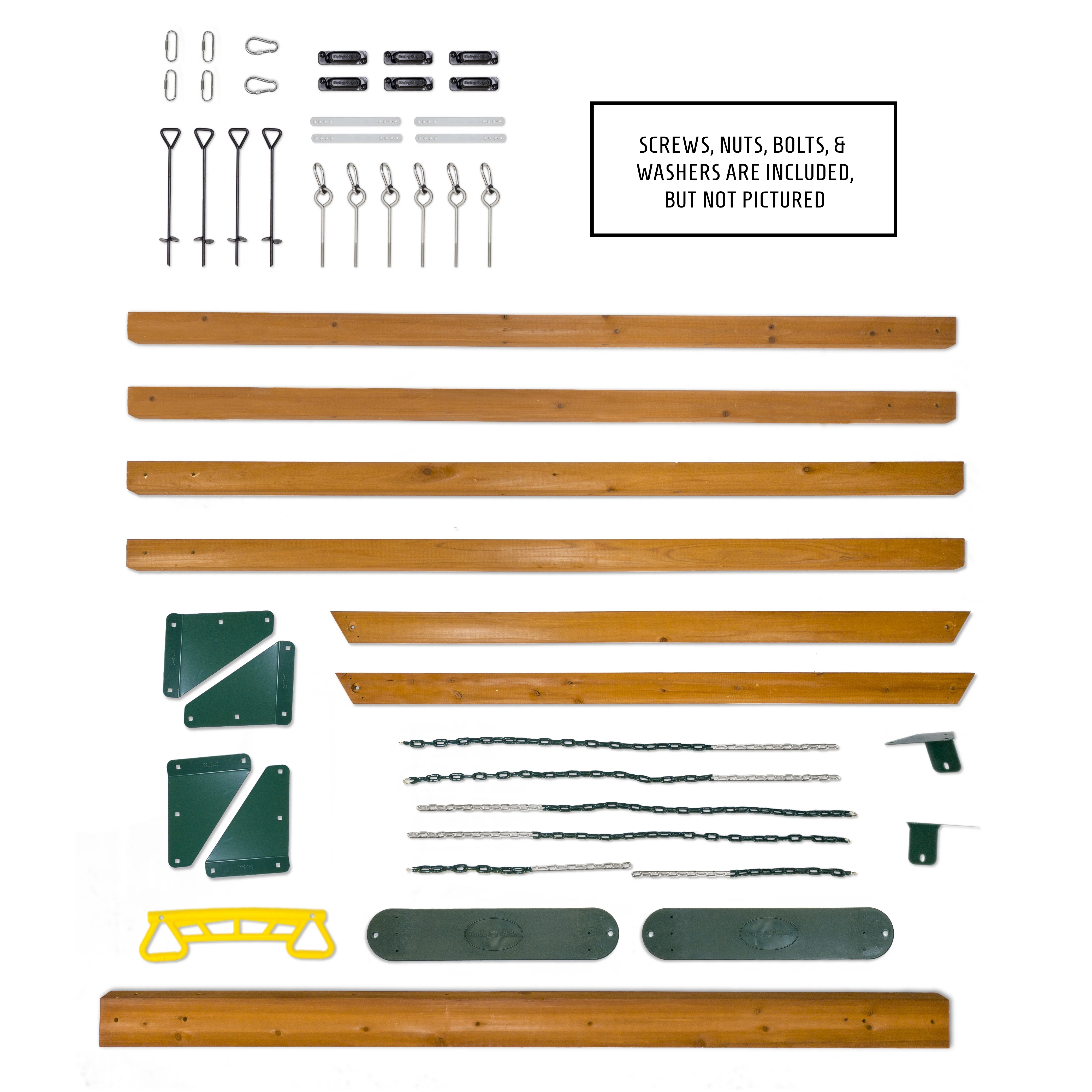 Gorilla Playsets 01-1104 Basic Wooden Swing Set with Two Swings and a Trapeze, Wood