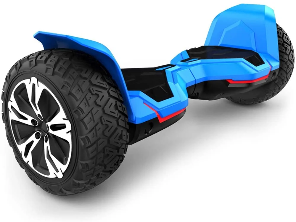 GYROOR Warrior Off Road Hoverboard, 8.5 inch Self Balancing Scooter with Bluetooth Speakers and LED Lights, UL2272 Certified - Blue