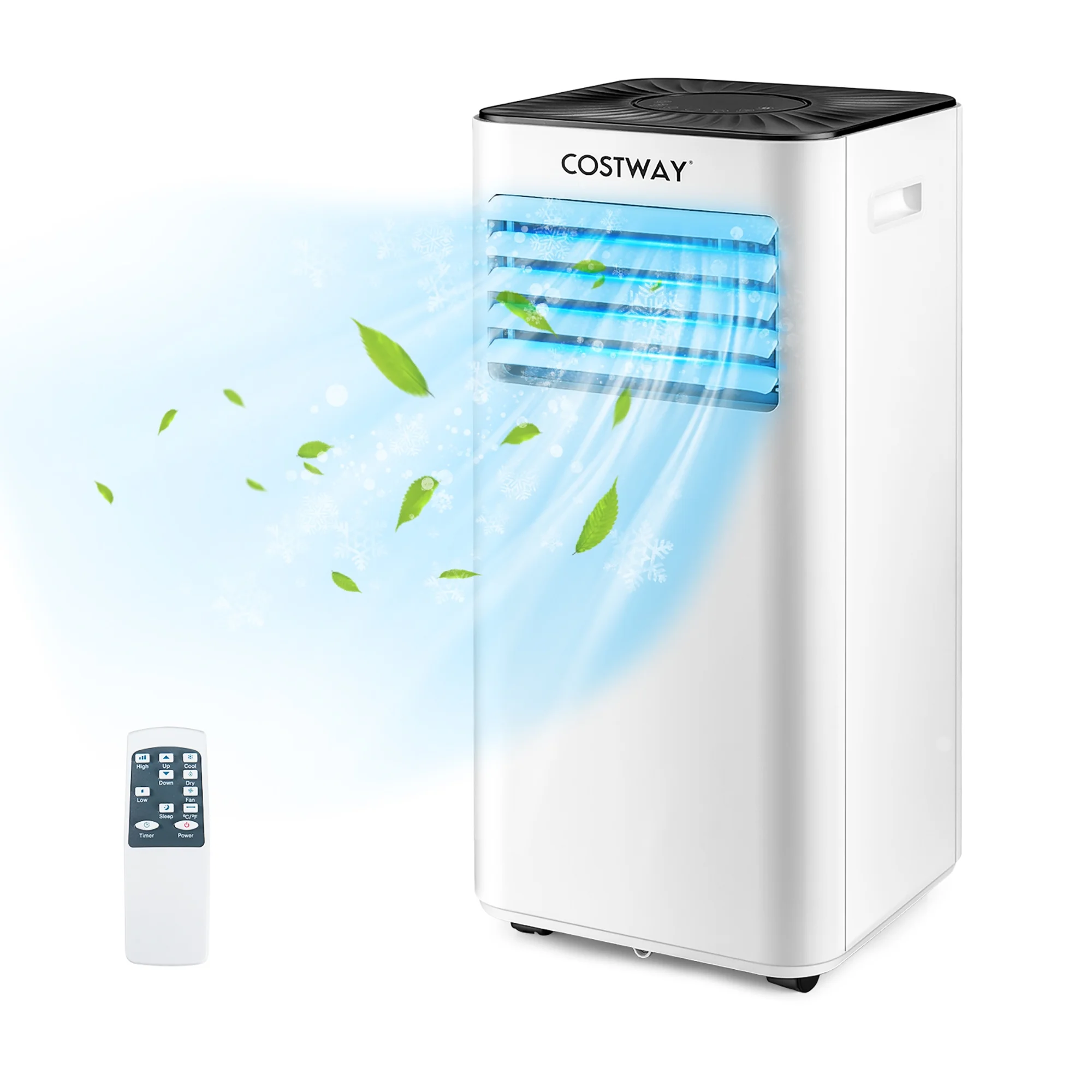 Costway Portable Air Conditioner 6000 BTU (10000 BTU ASHRAE) Evaporative Air Cooler Dehumidifier