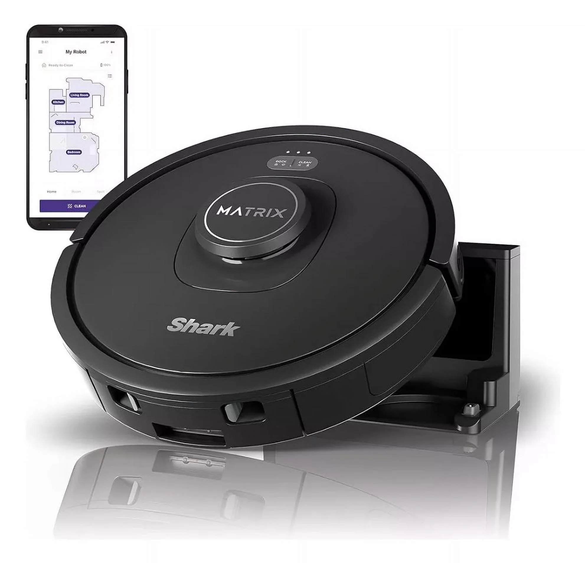 Shark R-RV2310 Matrix Robot Vacuum for Carpets and Hardfloors with Self-Cleaning Brushroll (Refurbished)