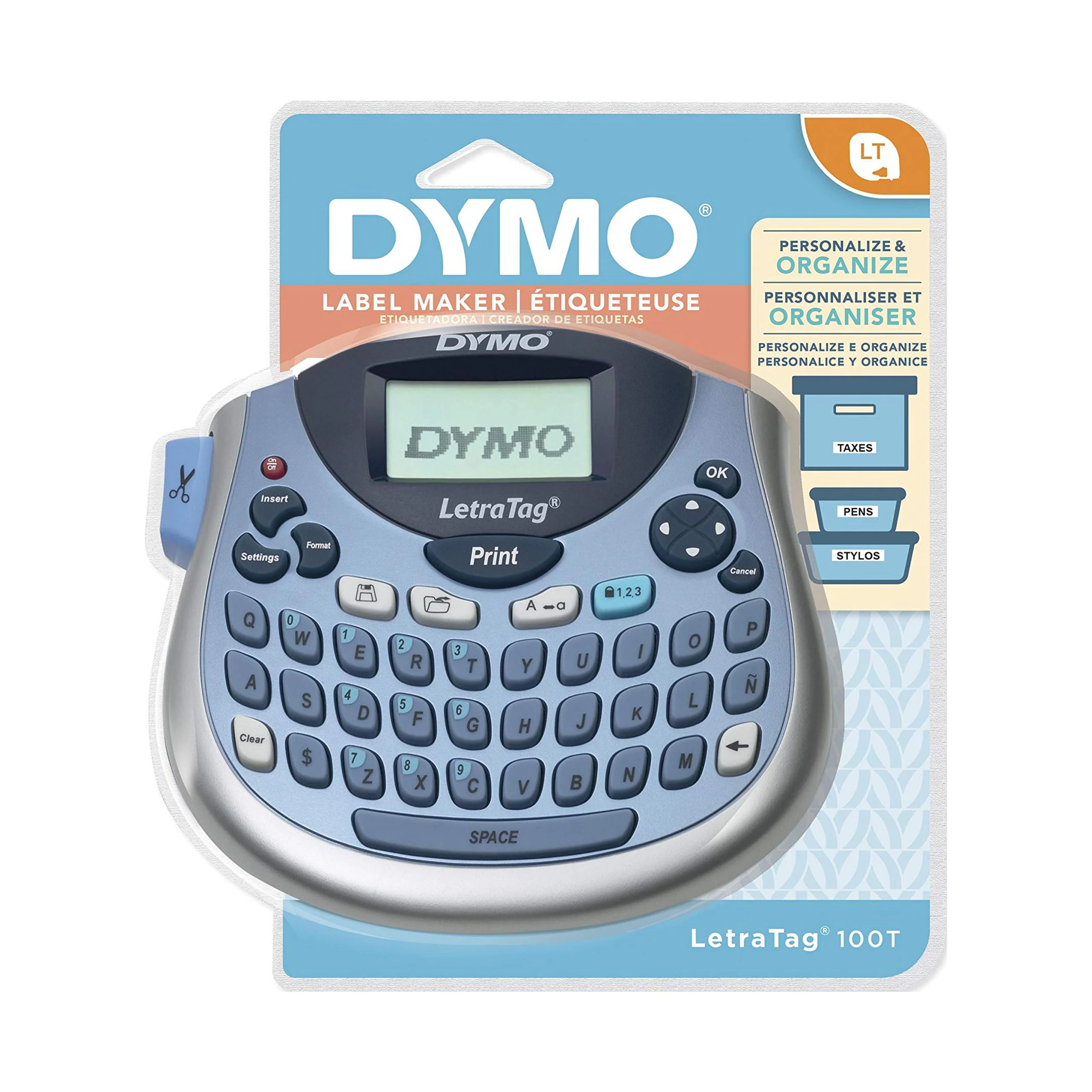 DYMO LetraTag LT-100T Compact, Portable Label Maker with QWERTY keyboard (1733011),Assorted