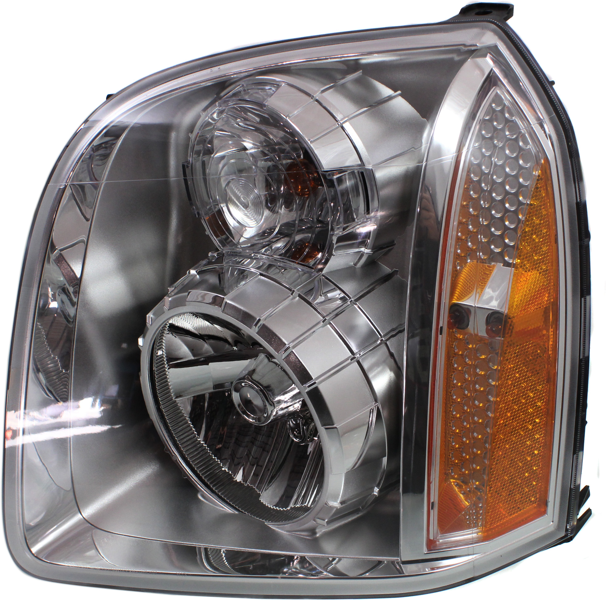 Headlight Compatible With 2007-2014 GMC Yukon XL 1500 Left Driver Halogen With bulb(s)