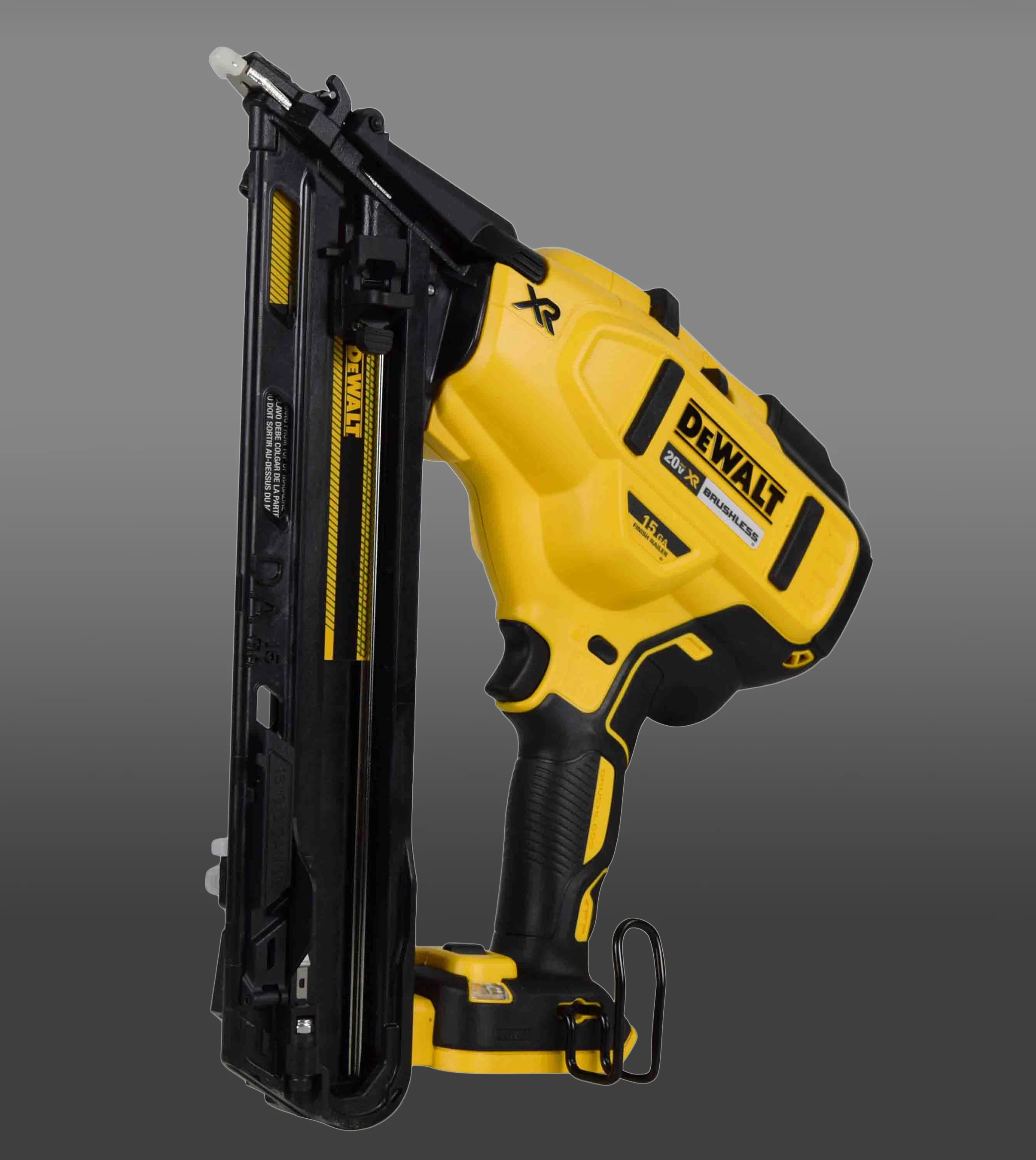 DEWALT Max XR 20V Cordless 15 Gauge Cordless Angled Finish Nailer DCN650B (Bare Tool)