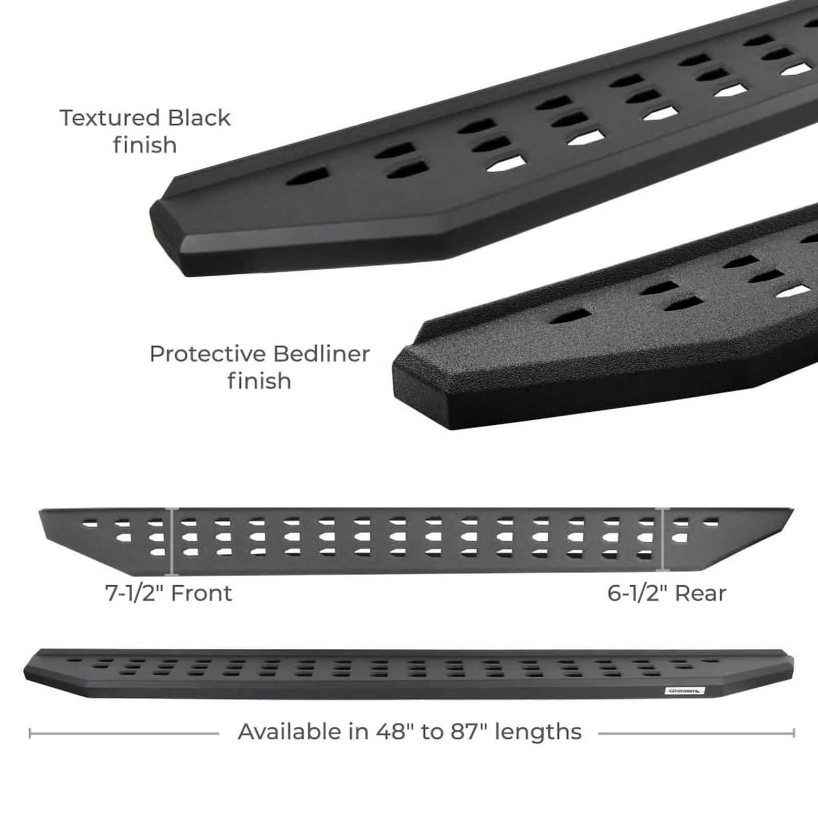 Go Rhino 69443580T RB20 Running Boards with Mounting Brackets Kit - Double Cab For Toyota 22-24 Tundra (Extended Cab Pickup)