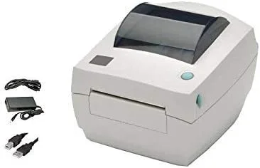 Restored LP2844 Zebra Printer Thermal Desktop for Shipping Labels, Barcodes, Receipts, Tags USB Interface, 4 Inch, with Power Supply (Refurbished)
