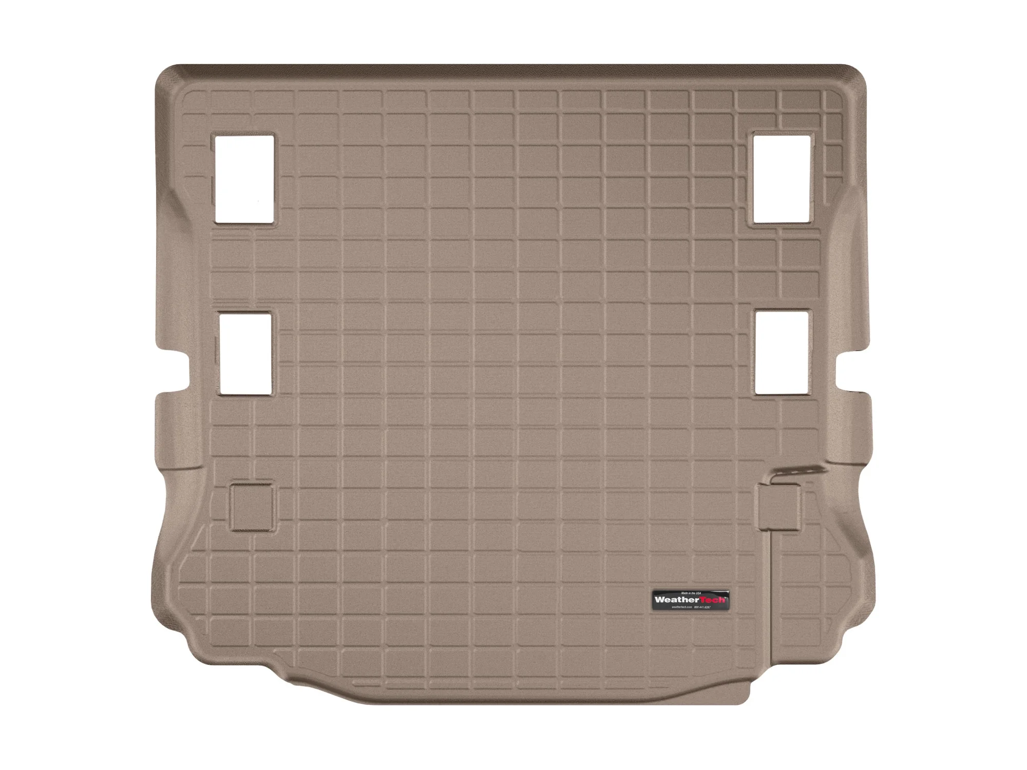 WeatherTech Cargo Trunk Liner compatible with 2007-2014 Jeep Wrangler 2-Door - Behind 1st Row Seating, Tan