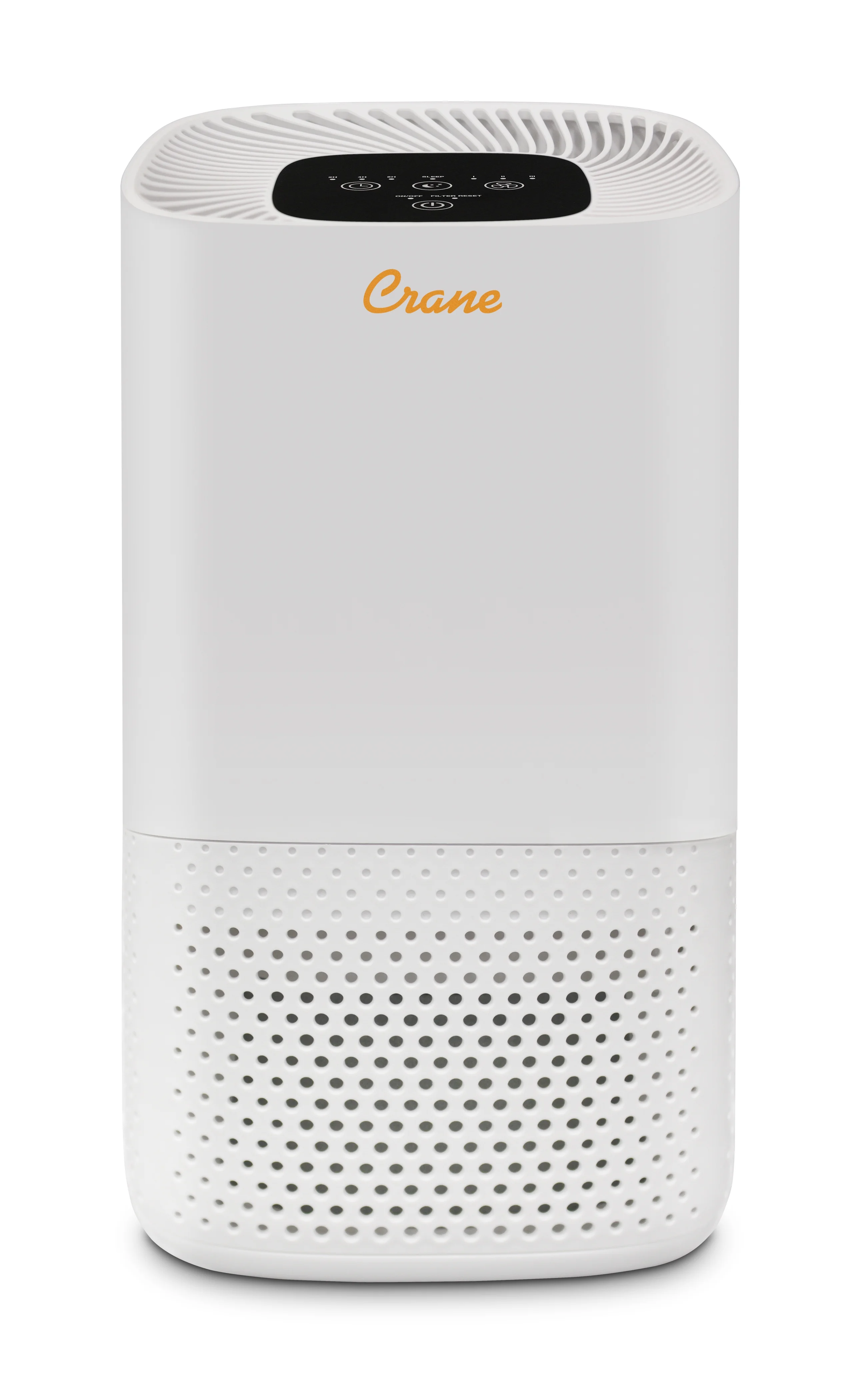 Crane True HEPA Air Purifier with UV Light, 250 Sq Feet Coverage, Multiple Functions, White