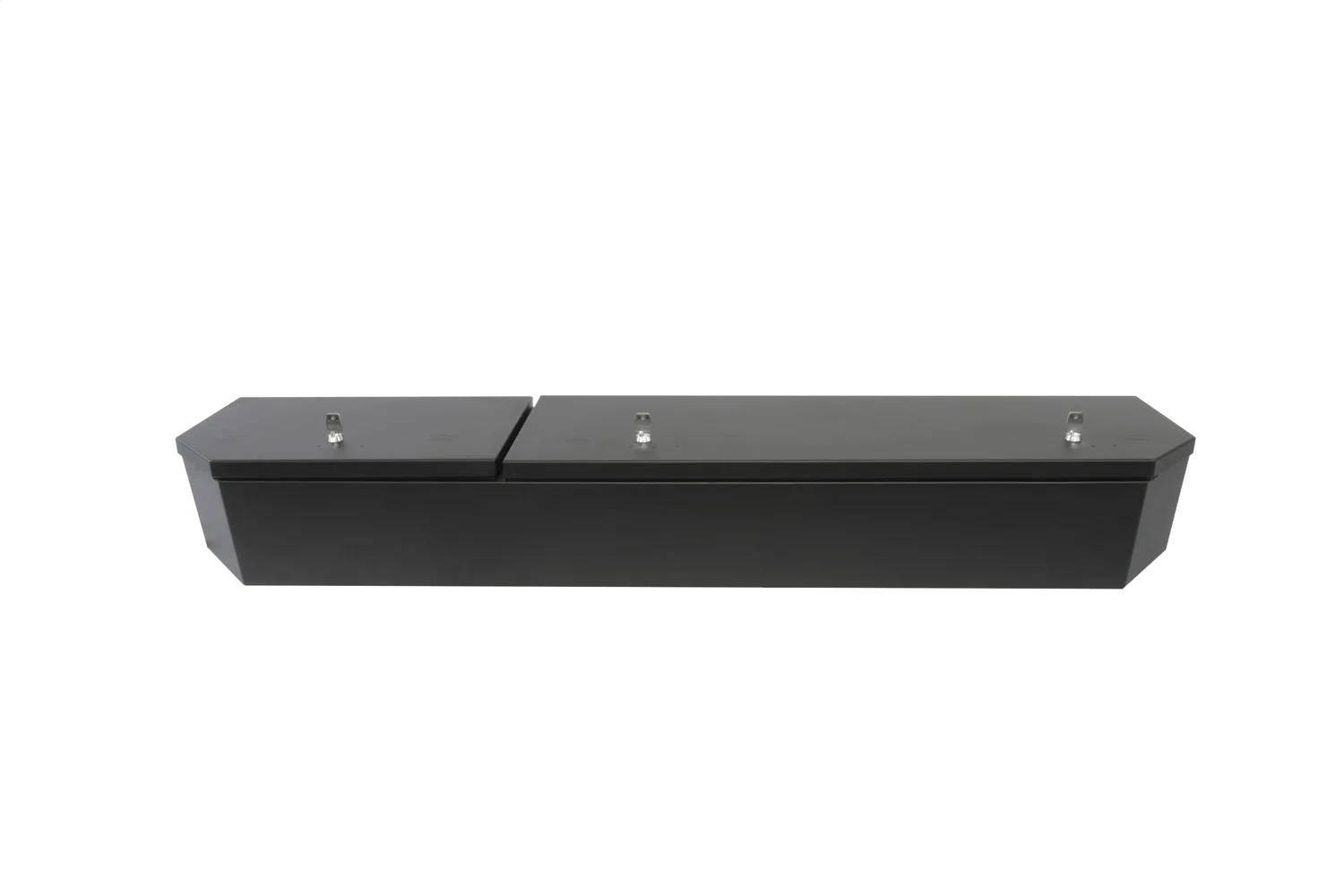 Tuffy Security Products 316-01 Under Seat Lockbox - Full Length; Black; 2015-Current Ford F150 SuperCrew, 2017-Current Ford SuperDuty SuperCrew