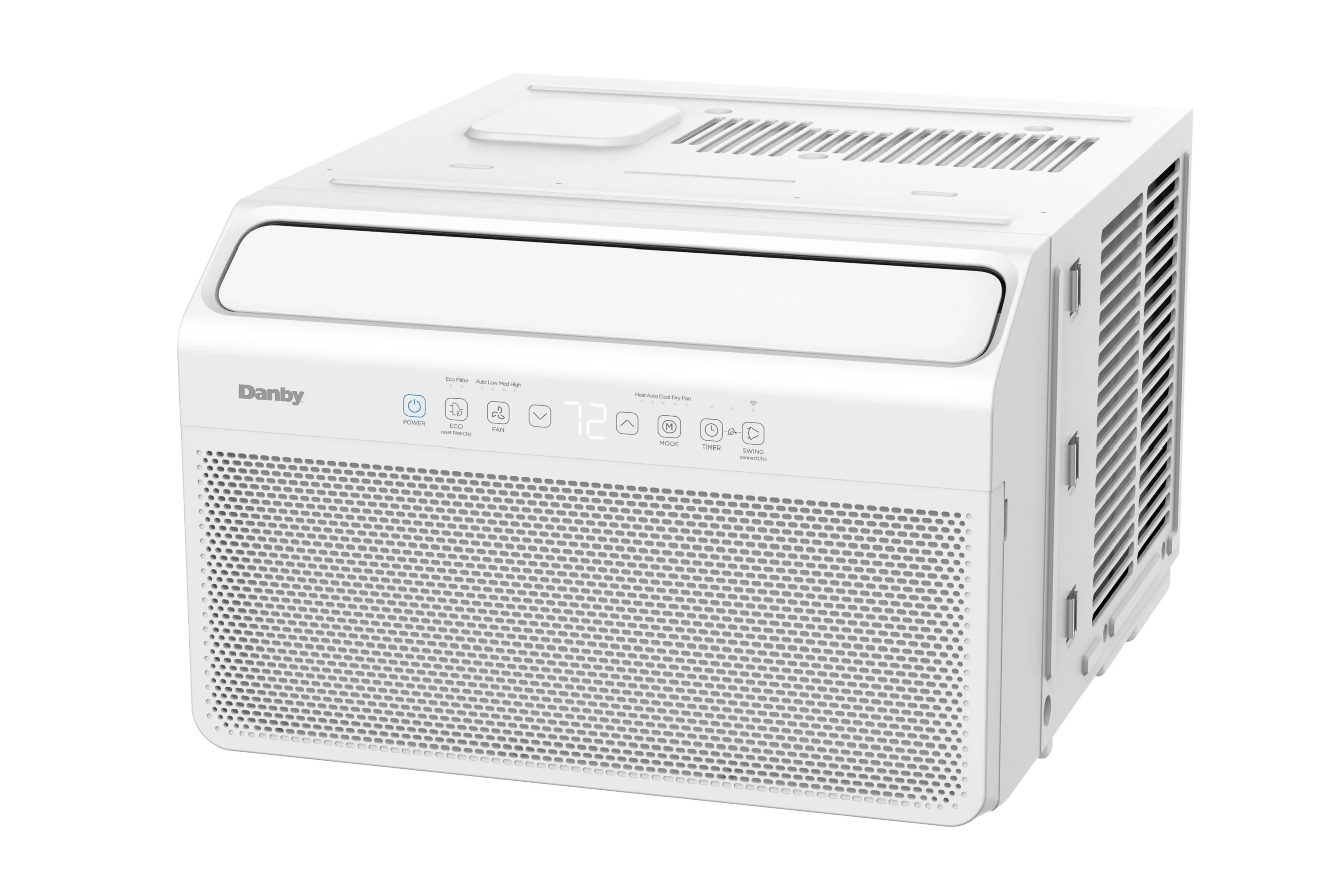 Danby 10,000 BTU Window Air Conditioner with Inverter Compressor, WiFi, Remote for Rooms up to 450 sq. ft. in White