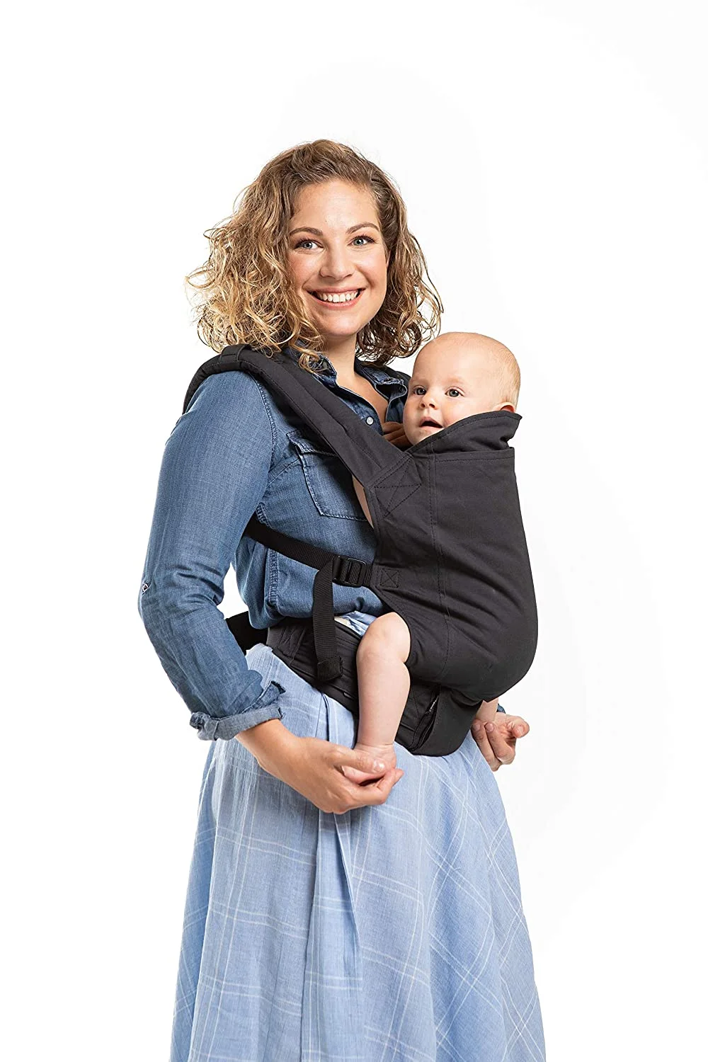 Boba Baby Carrier Classic - Backpack or Front Pack Baby Sling for 7 lb and Toddlers up to 45 lbs (Organic Slate)