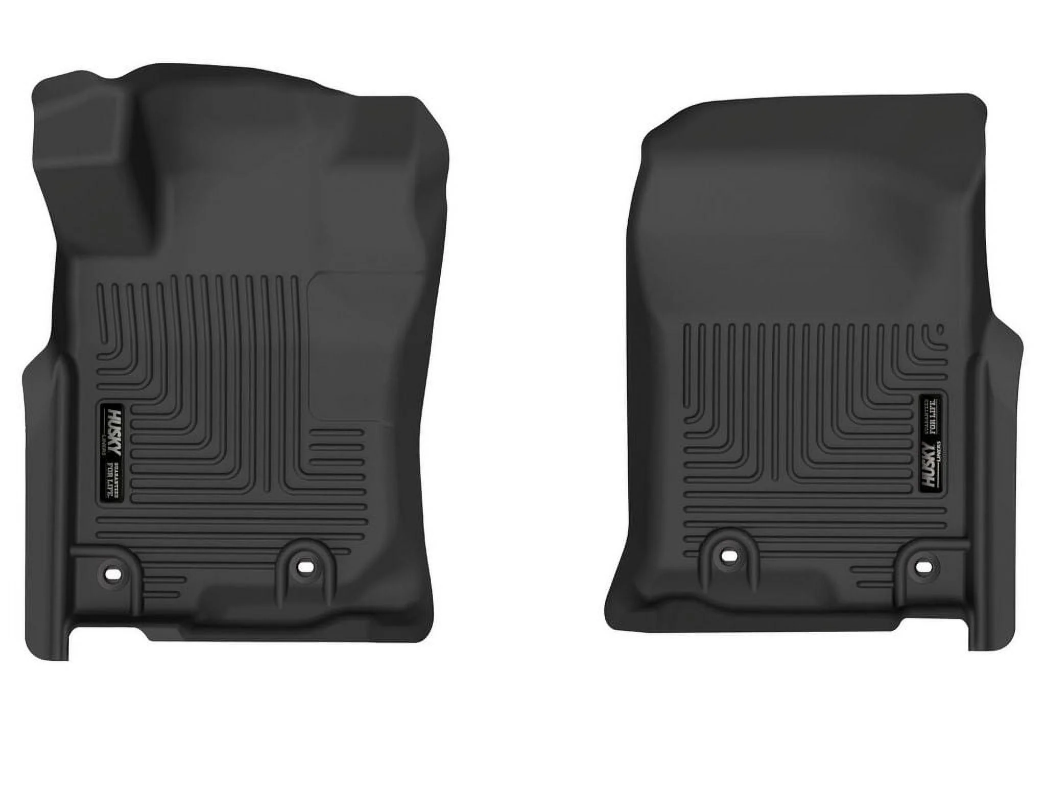 Husky Liners by RealTruck X-act Contour | Compatible with 2014 - 2024 Lexus GX460, 2013 - 2024 Toyota 4Runner, Front Row - Black, 2 pcs. | 53761