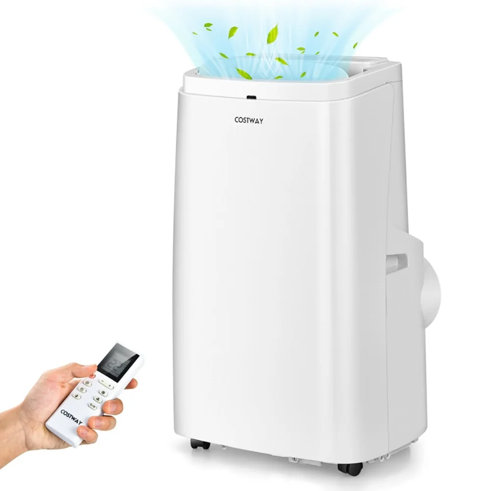 Kepooman Small Air Conditioner Portable,Portable AC,9000BTU 3-in-1 Portable Air Conditioner with Remote-White