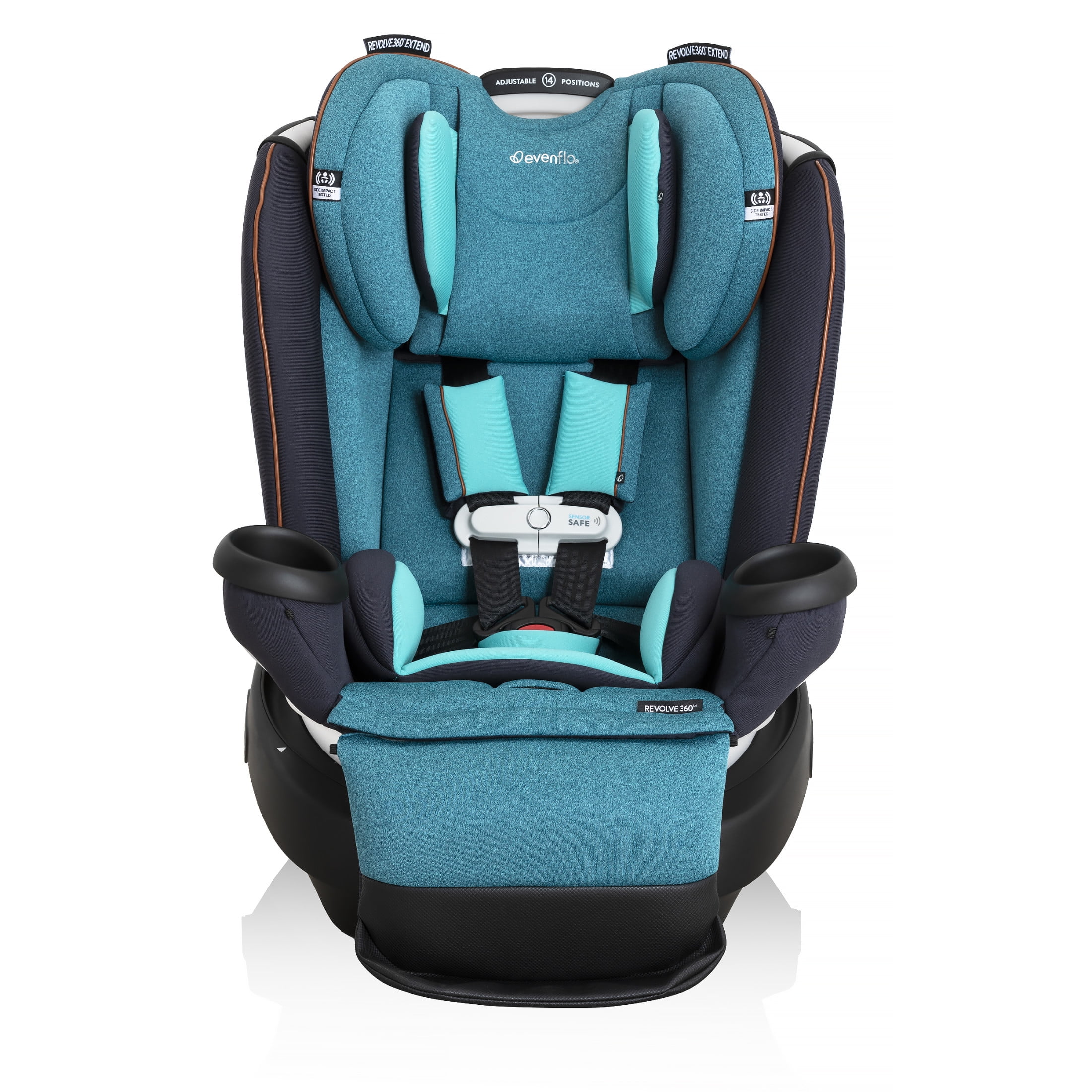 Gold Revolve360 Extend All-in-One Rotational Car Seat with SensorSafe (Sapphire Blue)