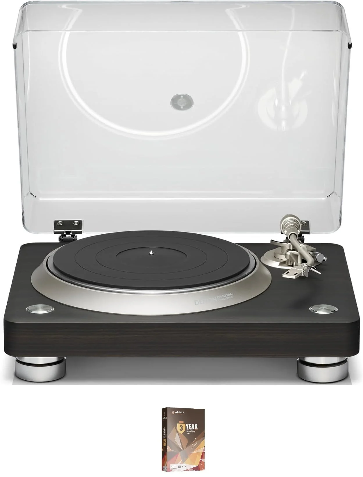 Denon DP-300F External Design Fully Automatic Turntable with a 3 Year Amber Protection Plan (2023)