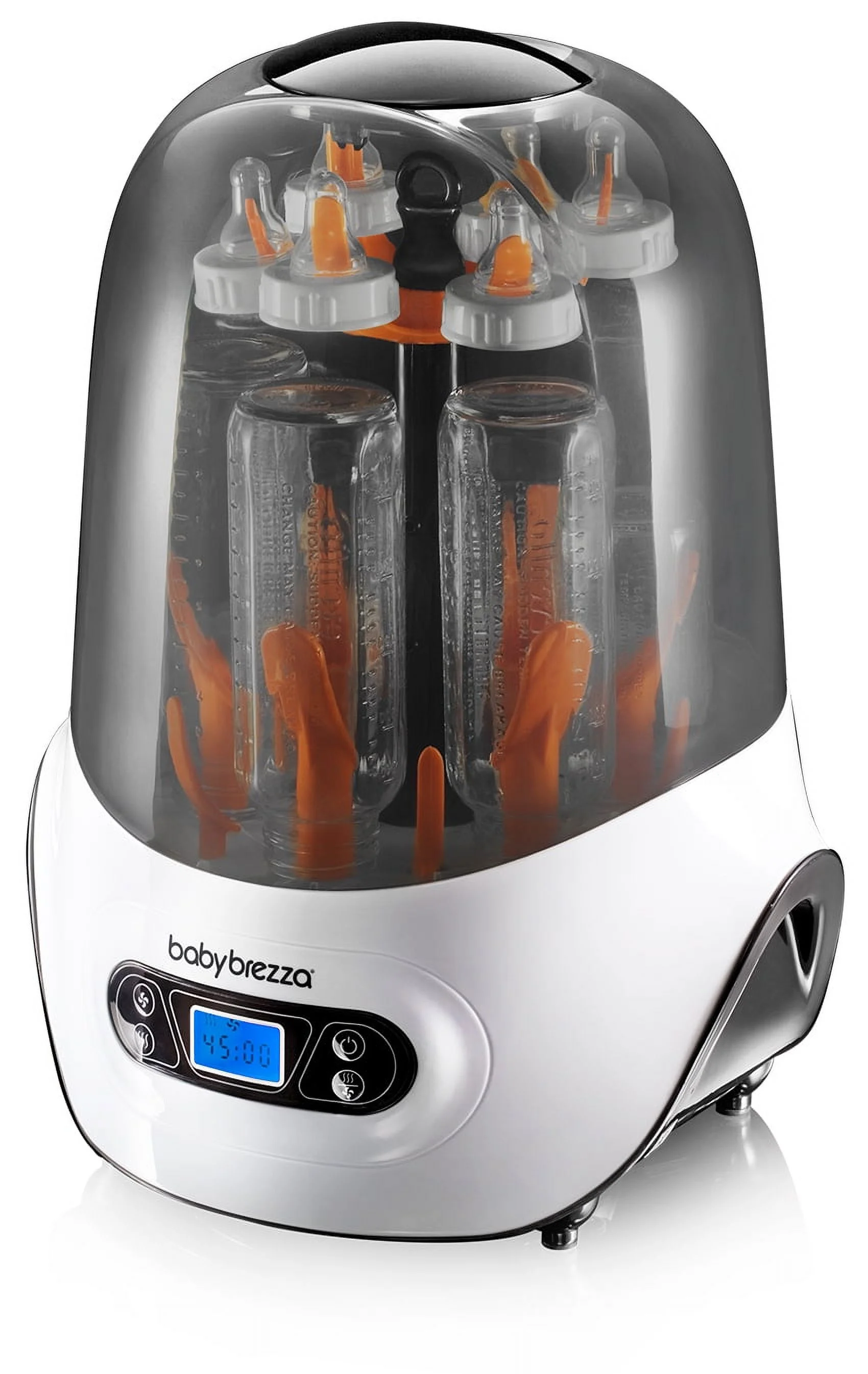 Baby Brezza Baby Bottle Sterilizer and Dryer Machine Electric Steam Sterilization - Pacifiers, Glass, Plastic, and Newborn Feeding Bottles