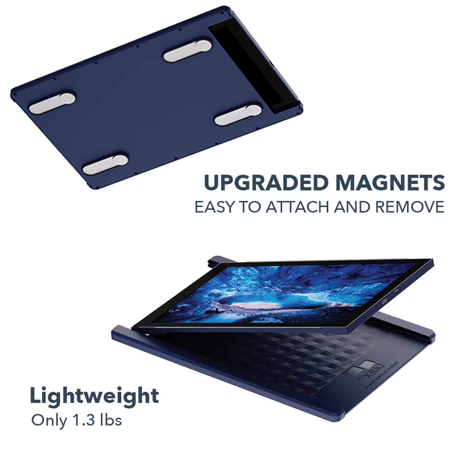MP 101-1005P05 DUEX Lite 12.5-In. IPS LCD Slide-Out Display for Laptops (Set Sail Blue)