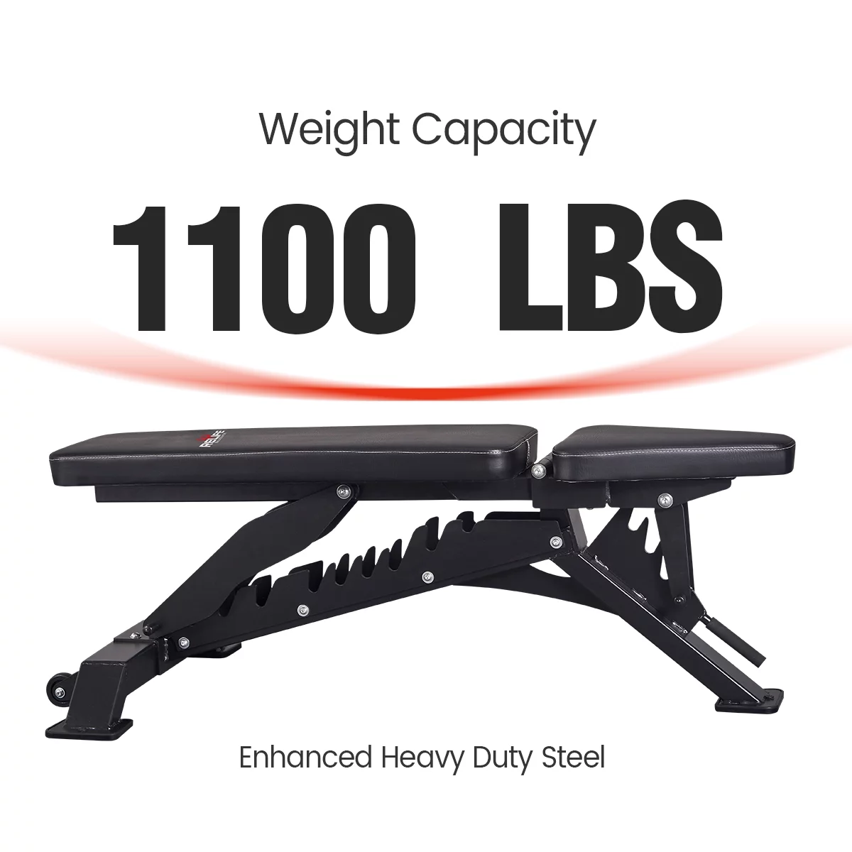 1100 lb Heavy Duty Weight Bench Adjustable Workout Bench Press for Home Gym RELIFE REBUILD YOUR LIFE