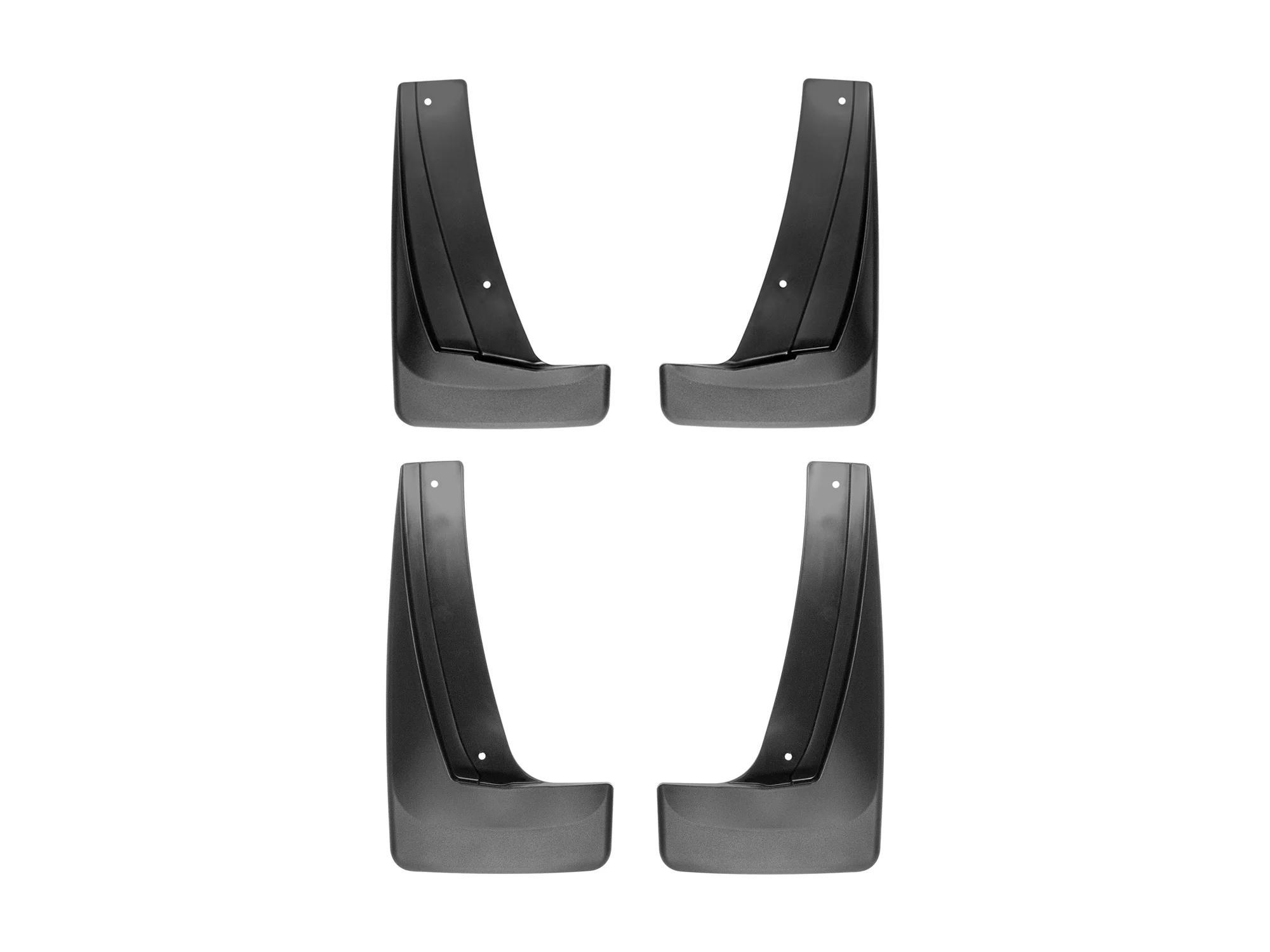 WeatherTech Custom No Drill Splash Guard MudFlaps compatible with 2018-2024 GMC Terrain, Front & Rear Set - Black