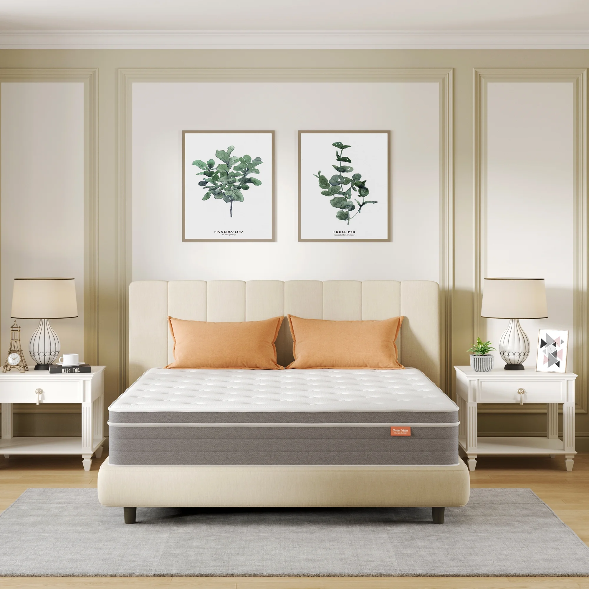 Sweetnight 10 inch Gel Memory Foam Hybrid Mattress with Medium Firm Pillow Top, Full Mattresses