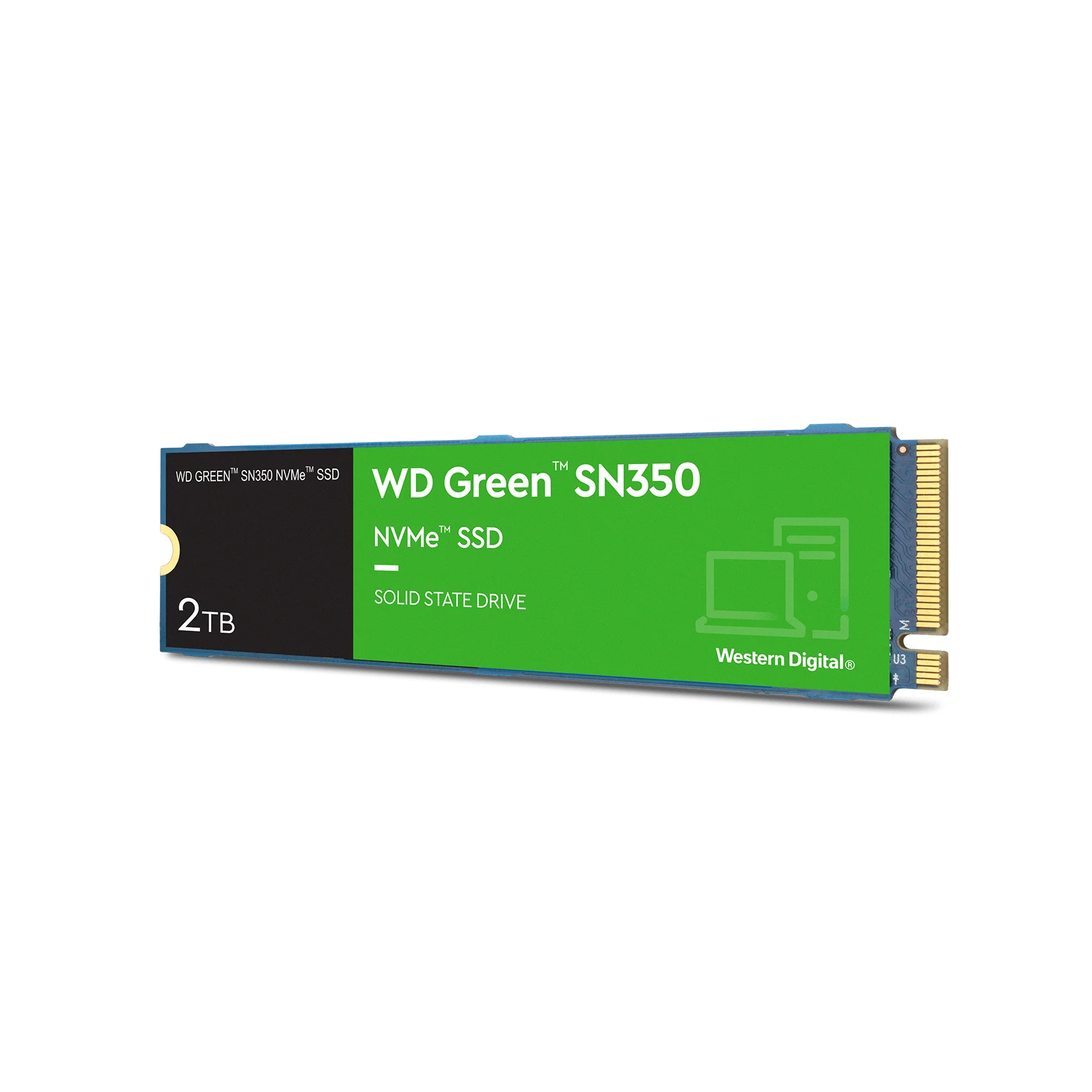 Western Digital 2TB WD Green SN350 NVMe SSD, QLC Internal M.2 2280 Solid State Drive - WDS200T3G0C