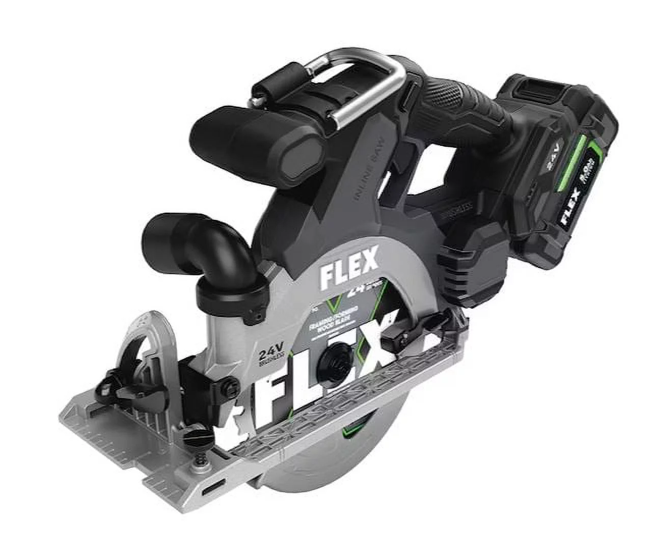 FLEX 24-volt 6-1/2-in Brushless Cordless Circular Saw Kit Circular Saw (1-Battery and Charger Included)