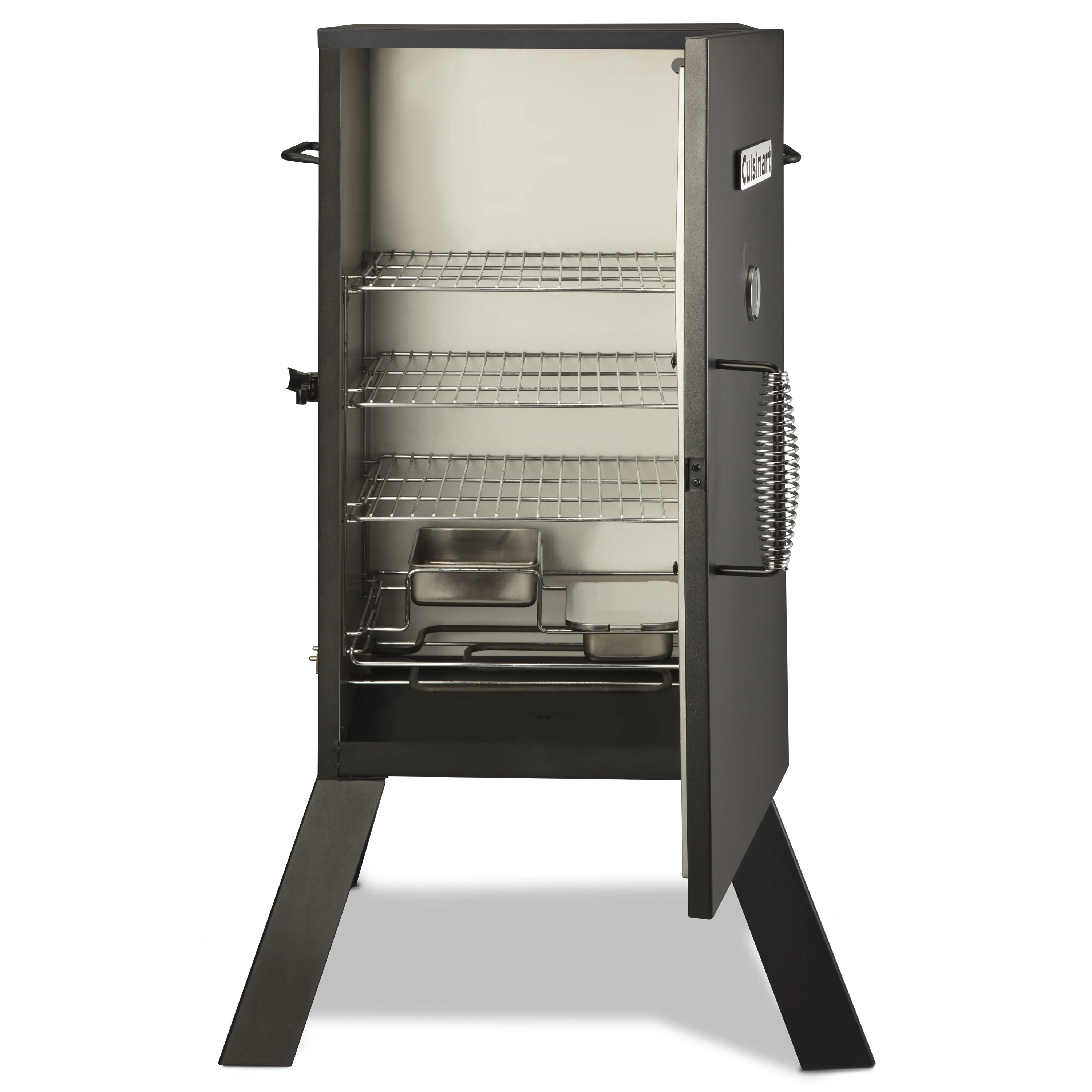 Cuisinart 30-inch Vertical Analog Electric Outdoor Smoker with 548-Sq.in. Cooking Space, Black