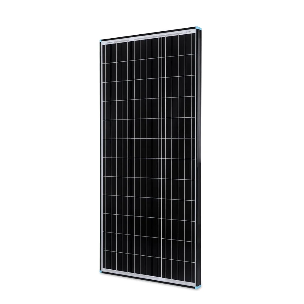 Renogy 100 Watt 12 Volt Monocrystalline Solar Panel High-Efficiency Module PV Charger for RV Motorhomes Cabins Marine, Black Frame