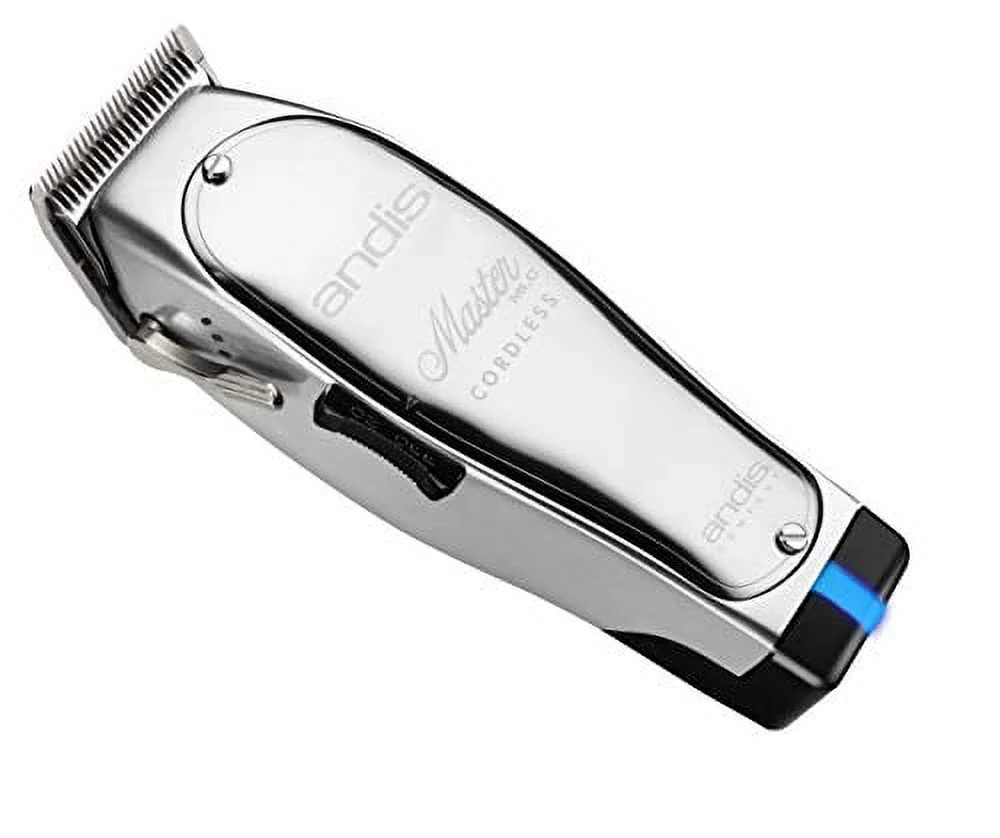 Andis 12470 Professional Master Cordless Lithium Ion Adjustable Blade Hair Clipper, Silver