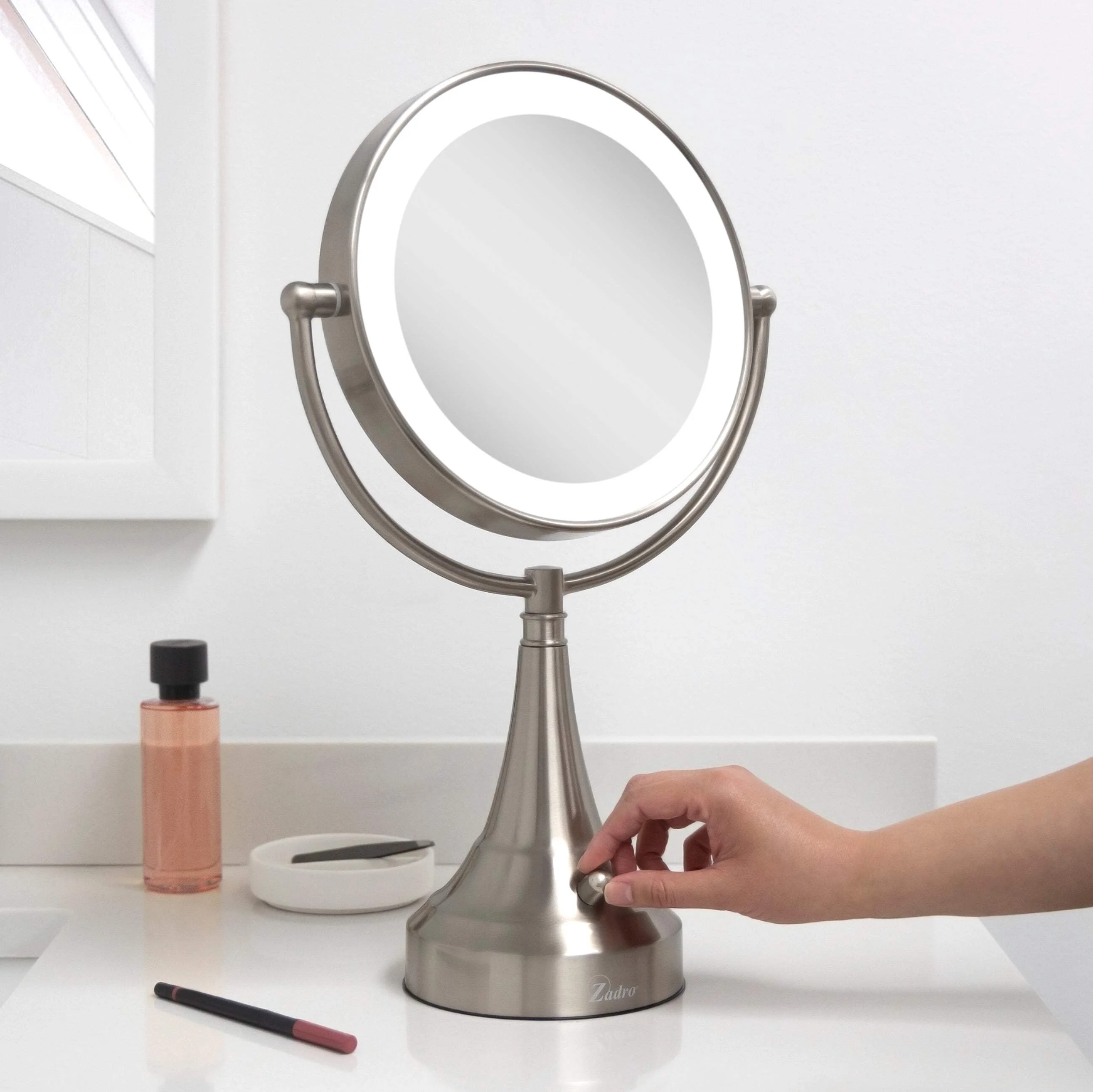 Zadro Lighted Makeup Mirror 10X Magnification LED 11
