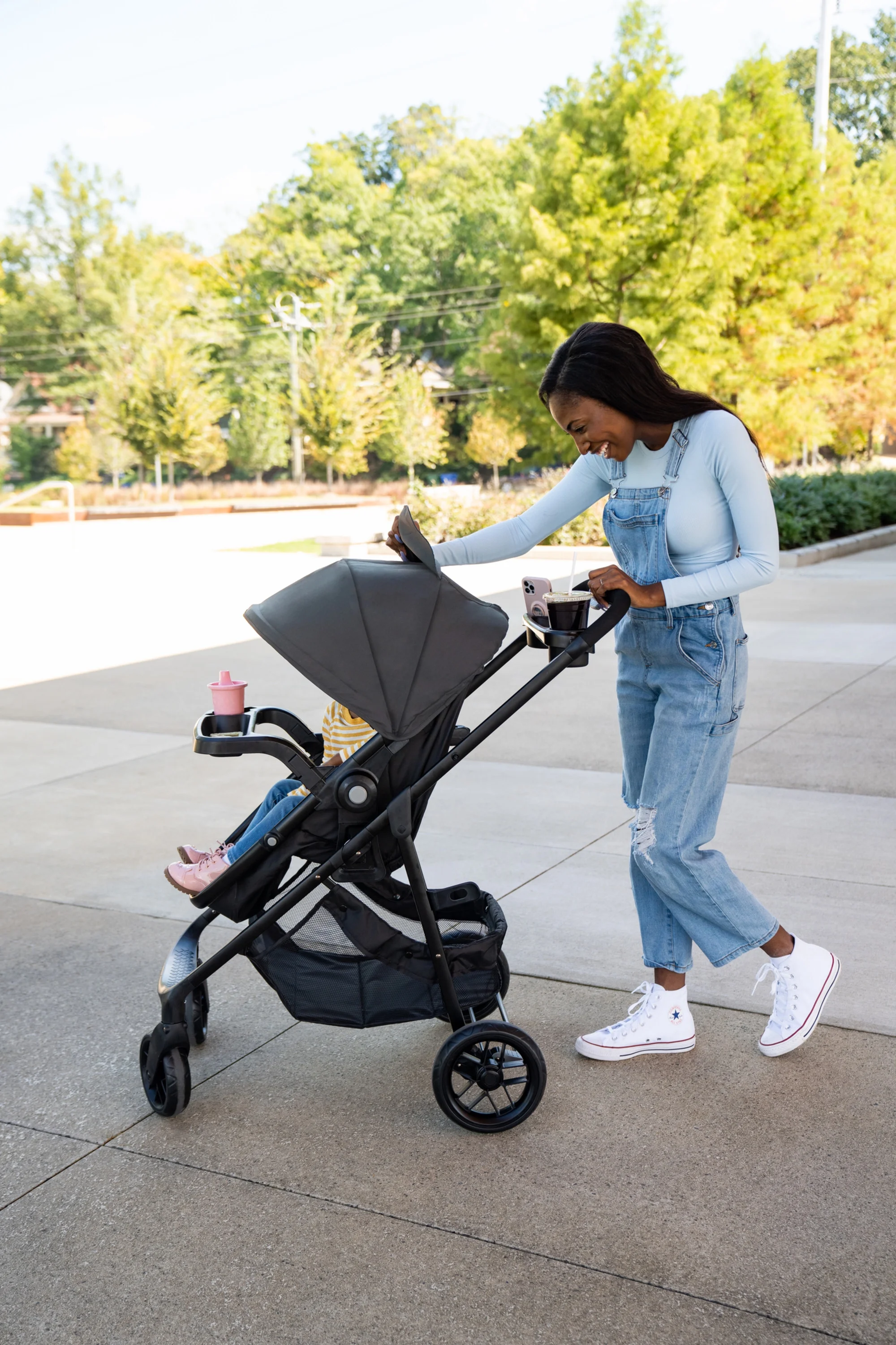 Safety 1st Grow and Go Sprint Modular Travel System Stroller with Rear-Facing Infant Car Seat, Whisper Grey, Toddler, Unisex