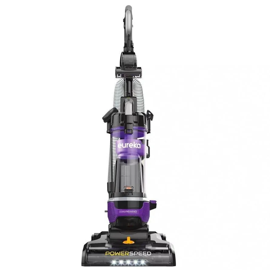 Eureka Power Speed Multi-Surface Upright Vacuum Cleaner with Cord Rewind, NEU203, New