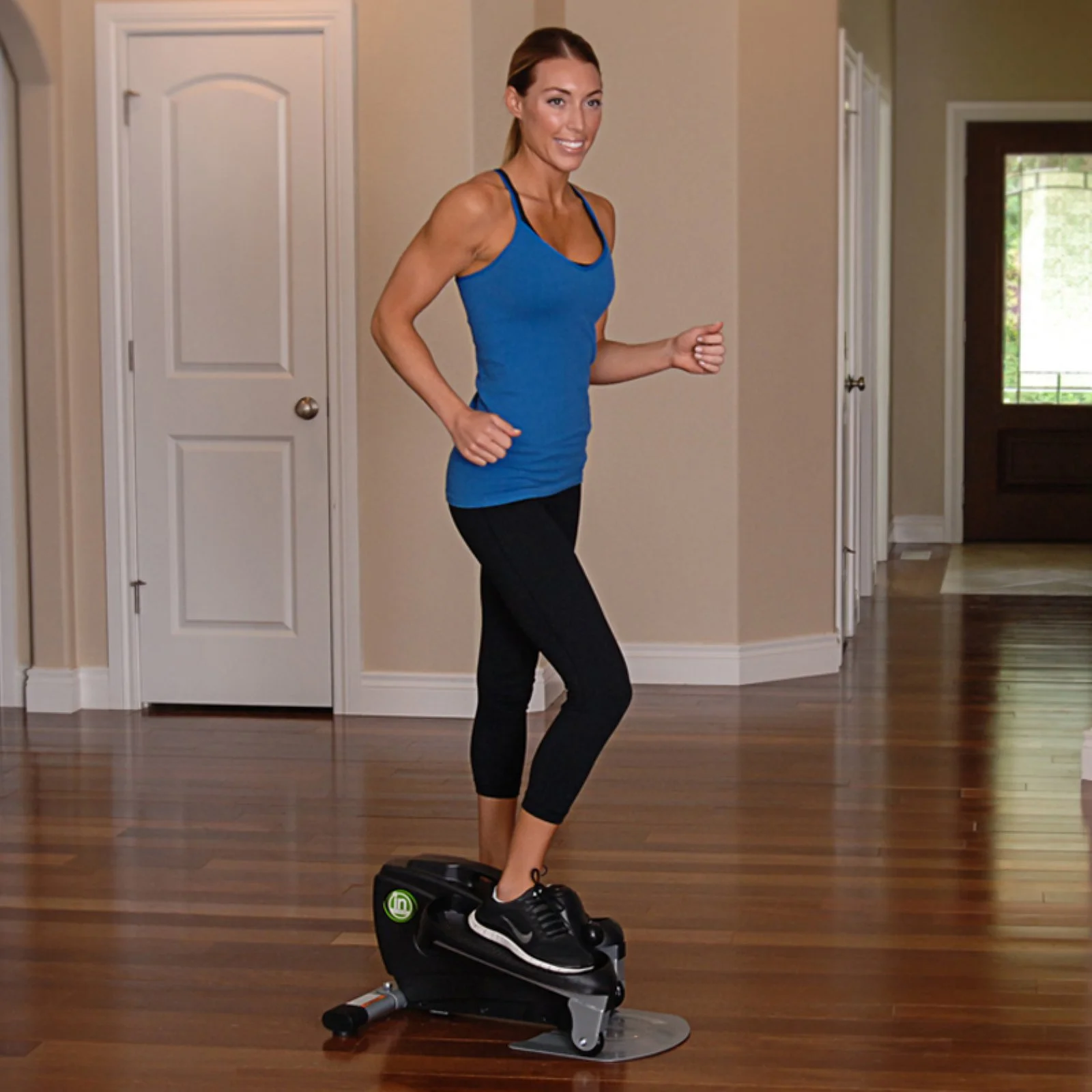 Compact designAdjustable tensionFitness monitorLarge, non-slip pedalsEasy carry handle
