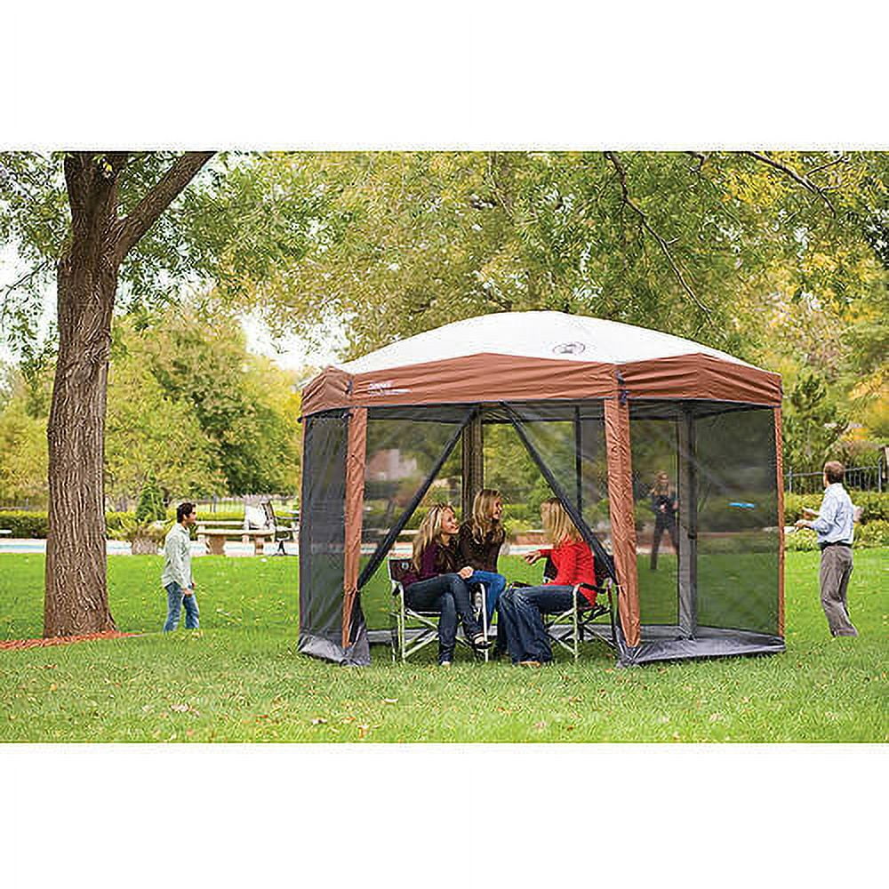 Coleman® 12 x 10 Back Home™ Instant Setup Canopy Sun Shelter Screen House, 1 Room, Brown