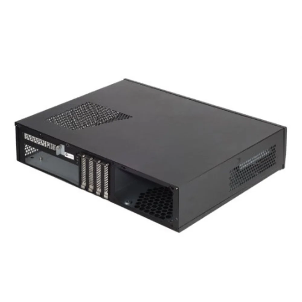 SilverStone Technology Milo Series Aluminum/Steel Micro-ATX Media Center/HTPC Case, Black (ML03B) - Pack of 2