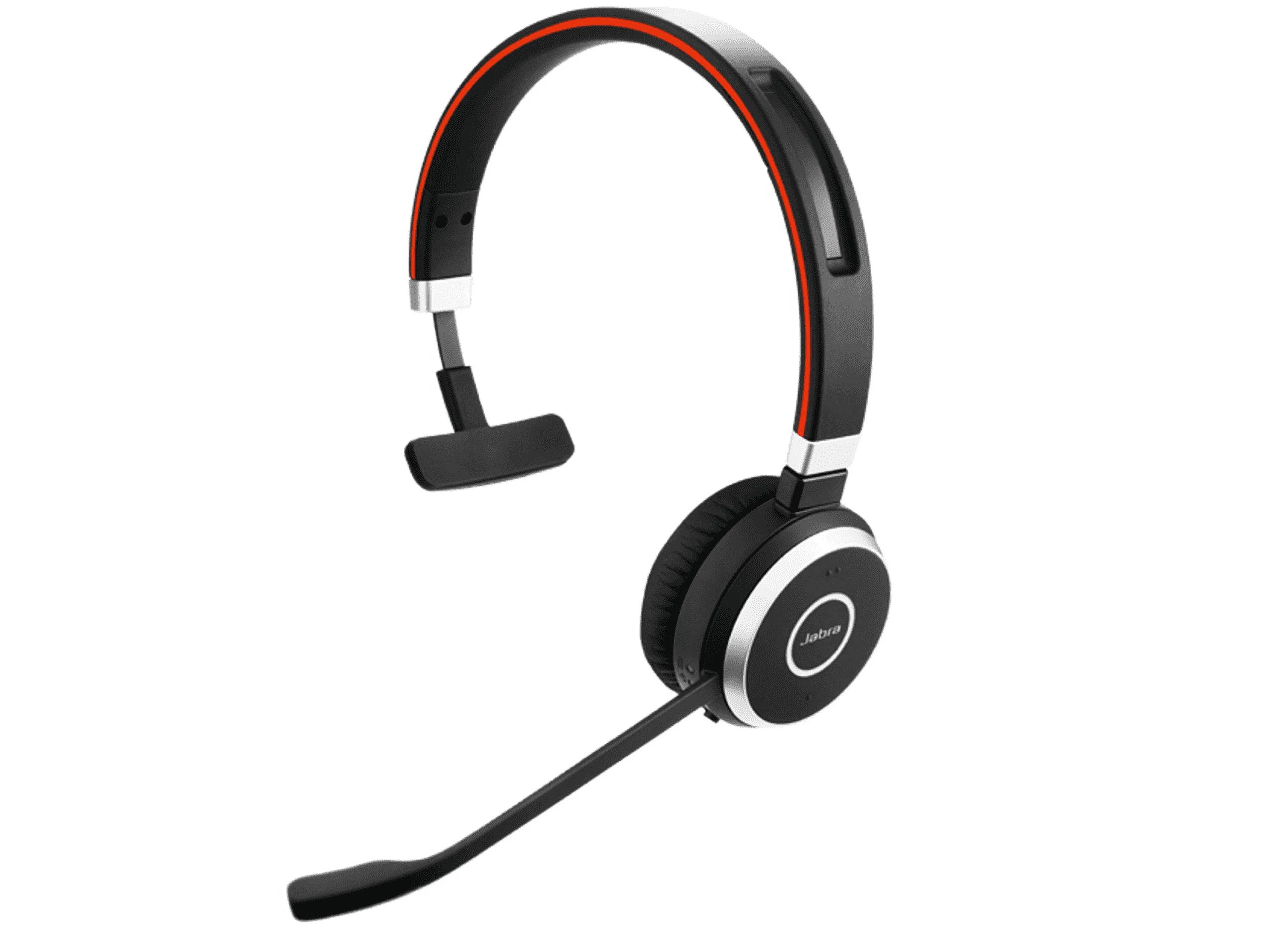Jabra Evolve 65 SE UC Mono Active Noise Canceling Bluetooth On Ear Mobile Headset, Black (6593-839-409)