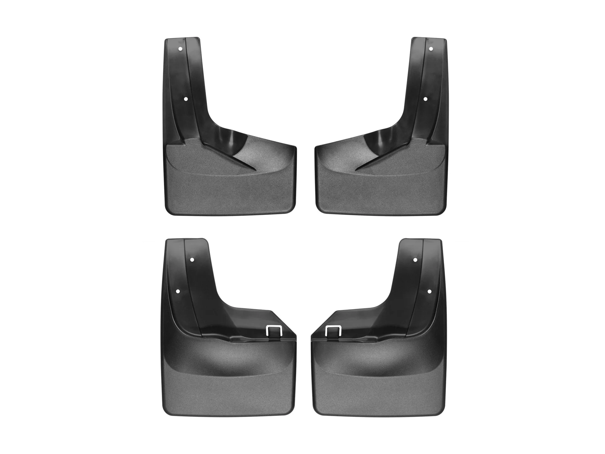 WeatherTech Custom No Drill Splash Guard MudFlaps compatible with 2007-2017 Ford Expedition, Front & Rear Set - Black