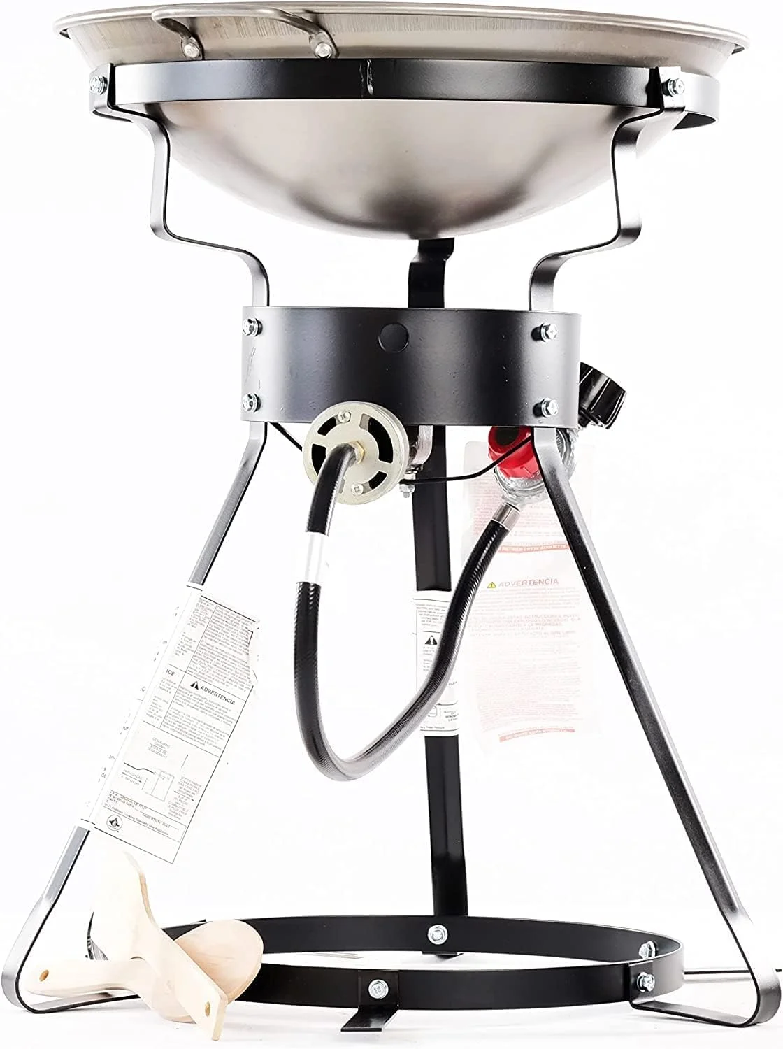 King Kooker 24″ Outdoor Propane Burner Cooker with Wok Stove Burner for Outdoor Cooking