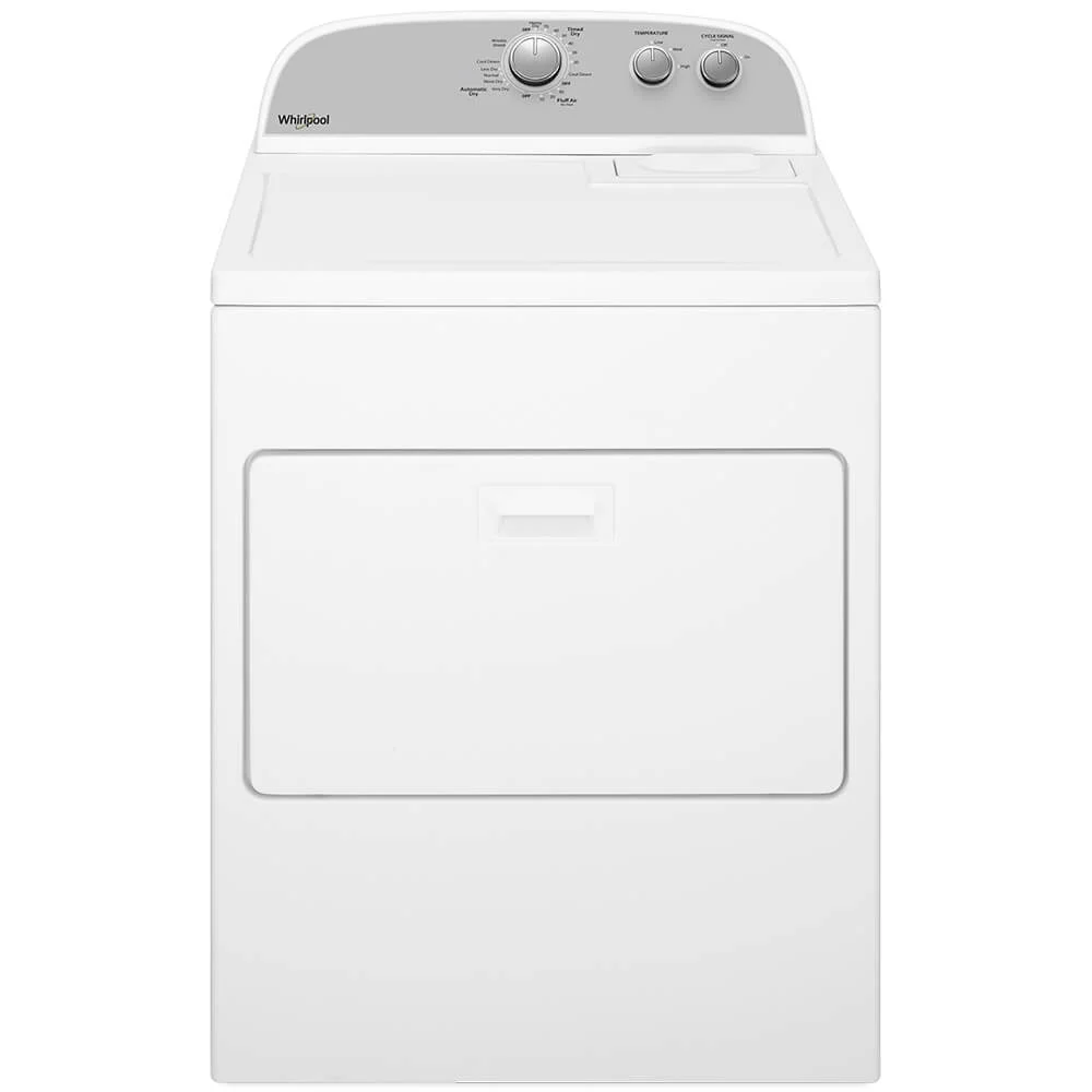 Whirlpool® WED4950HW - 7.0 Cu Ft - Top Load Electric Dryer - White - With AutoDry™ Drying System