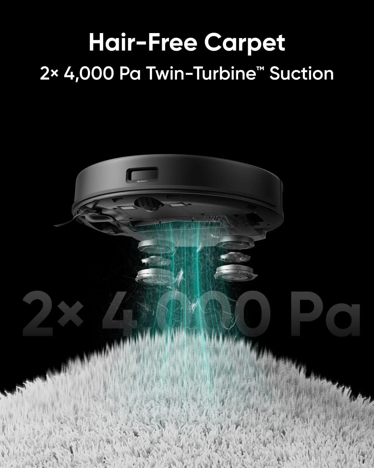 eufy Clean X8 Pro Robot Vacuum Self-Empty Station, Twin-Turbine 2? 4,000 Pa Powerful Suction