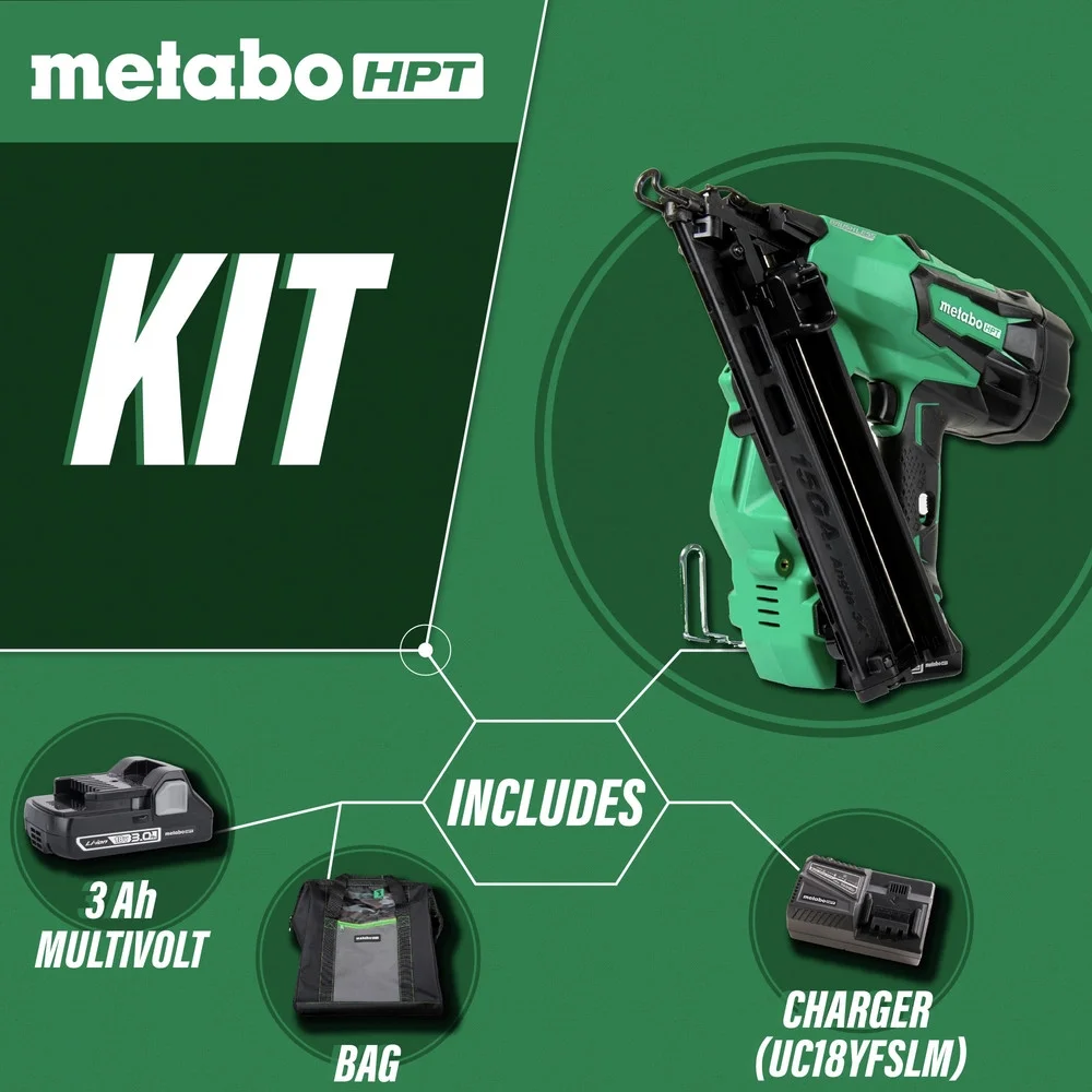 18V MultiVolt Brushless Lithium-Ion 15 Gauge 2-1/2 in. Cordless Angled Finish Nailer (Tool Only)