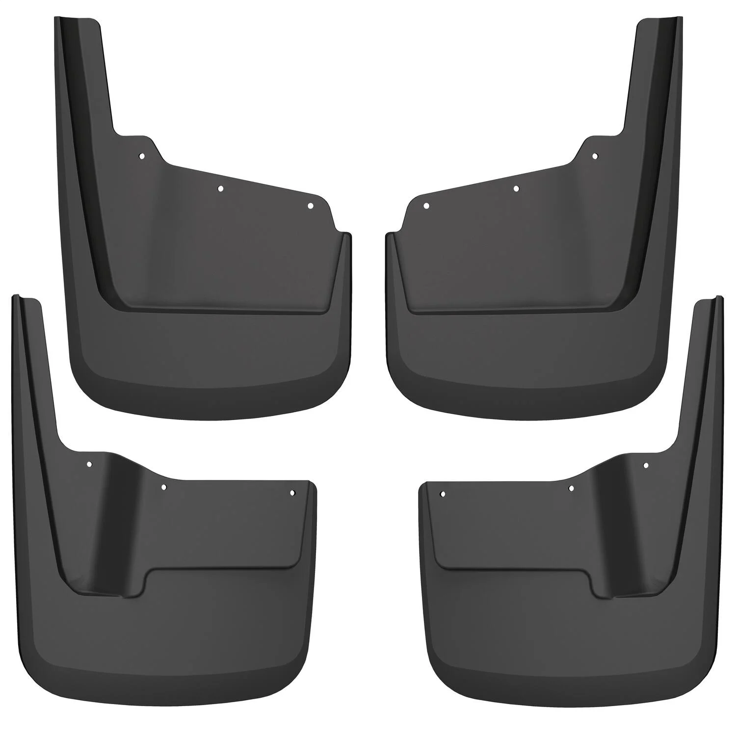 Husky by RealTruck 58296 Custom Molded Mud Guards for 2020-2022 GMC Sierra 2500 HD, Black
