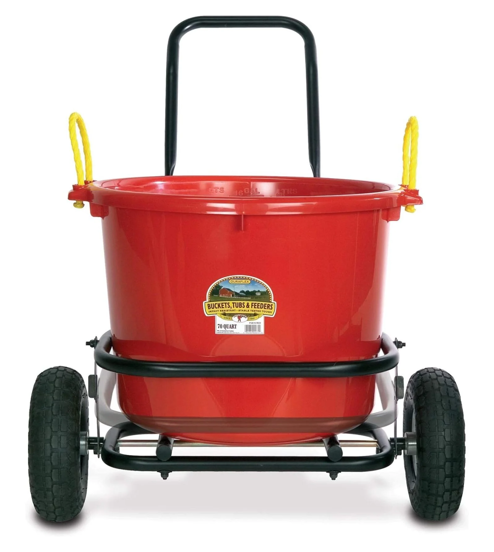 Large Bucket or Tub Cart - Echoworld - Muck Cart, Holds Up to 350 lbs (Item No. CA500)