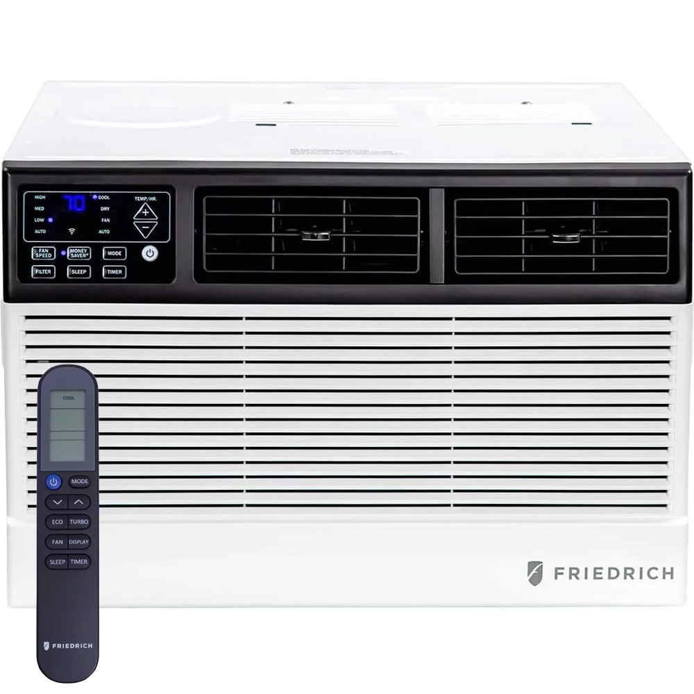 Friedrich CCW08B10B Chill Premier 8,000 BTU 115V Smart Wi-Fi Room Air Conditioner Bundle with 1 Year Extended Protection Plan