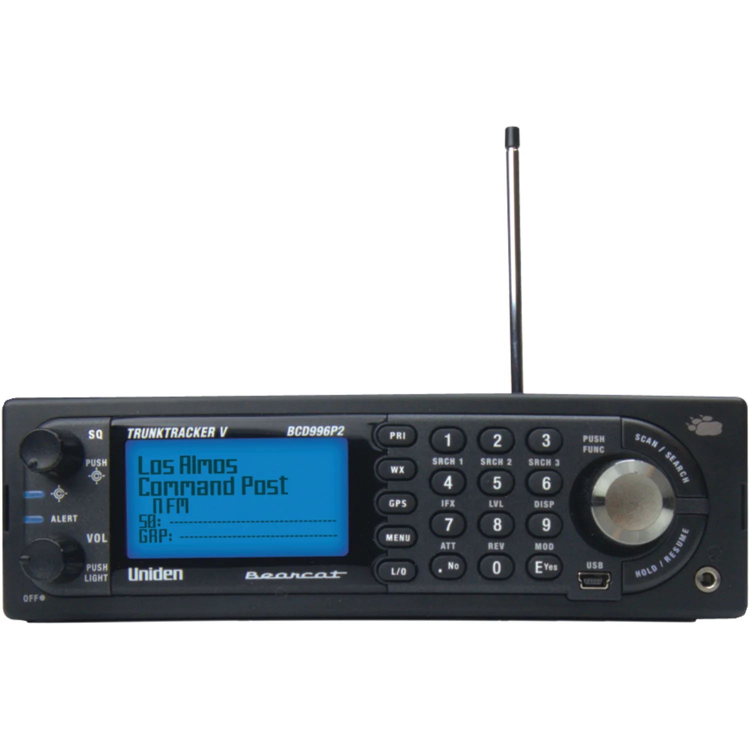 Uniden BCD996P2 TrunkTracker V Digital Mobile Scanner & BC7 Accessory CB/Scanner Speaker